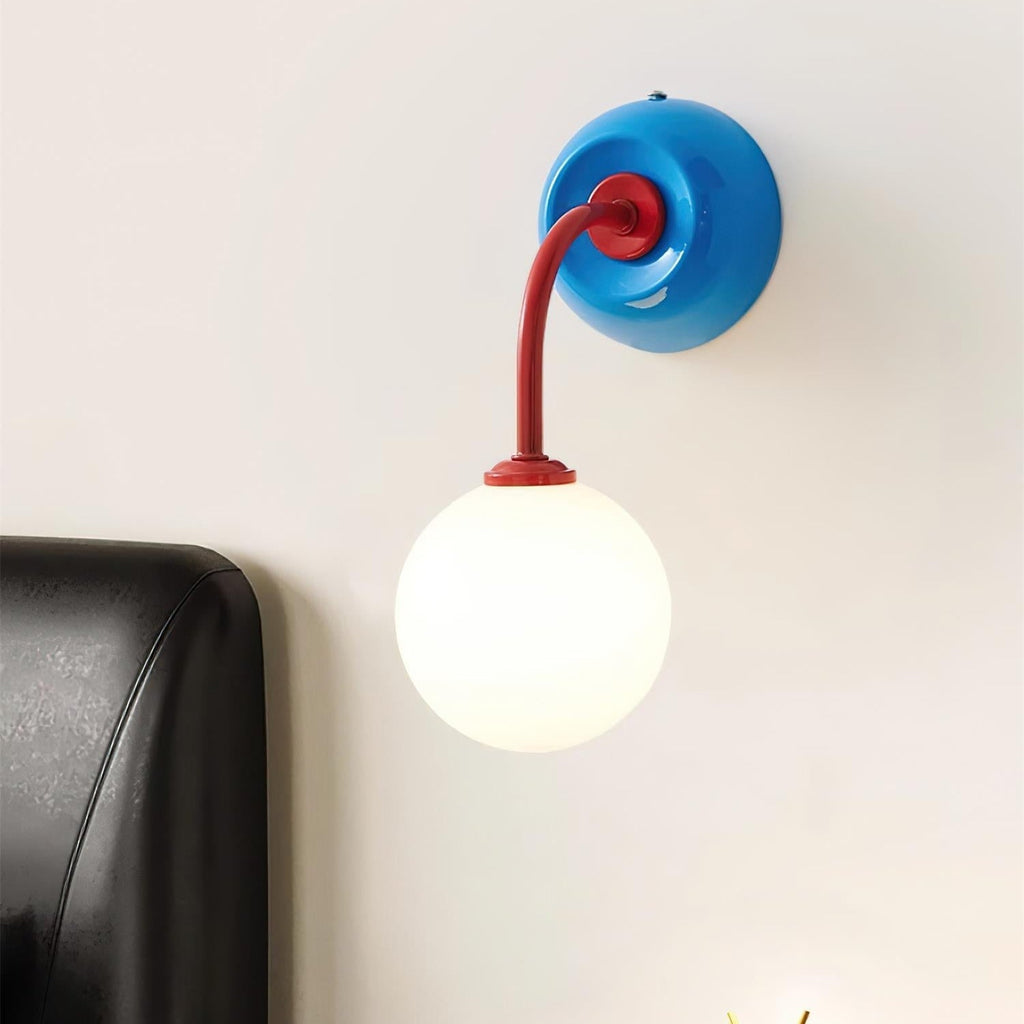 Candeeiro de parede Aurora Color Pop — metal e vidro, casquilho G9 com ligação direta