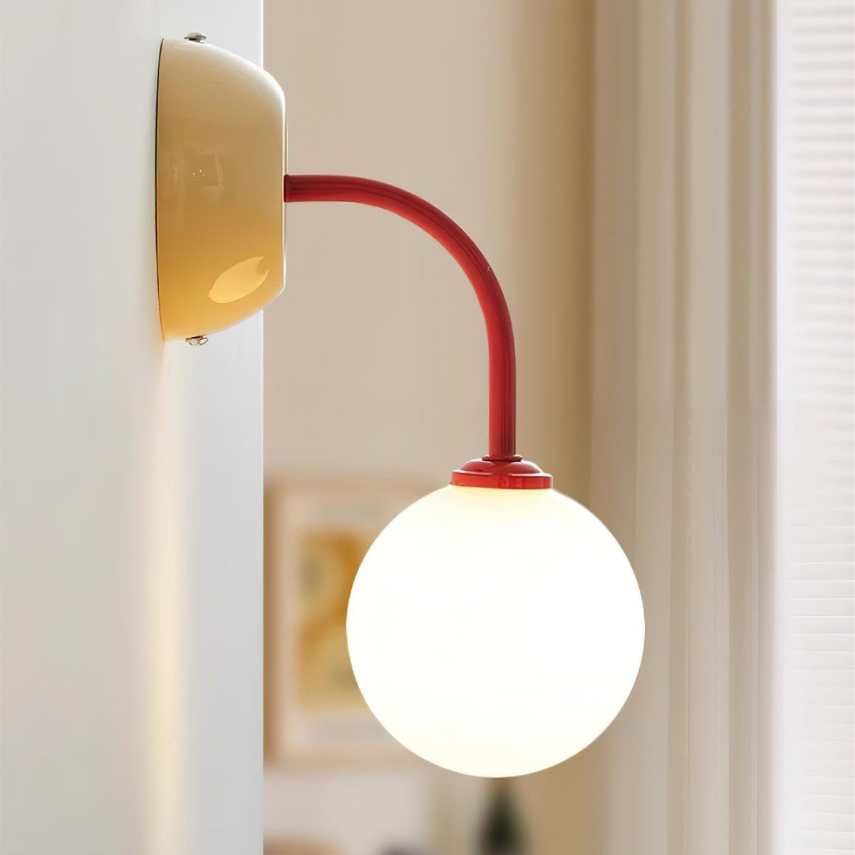 Candeeiro de parede Aurora Color Pop — metal e vidro, casquilho G9 com ligação direta