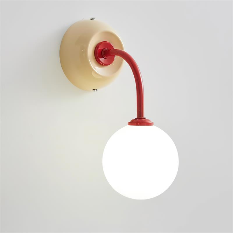 Candeeiro de parede Aurora Color Pop — metal e vidro, casquilho G9 com ligação direta