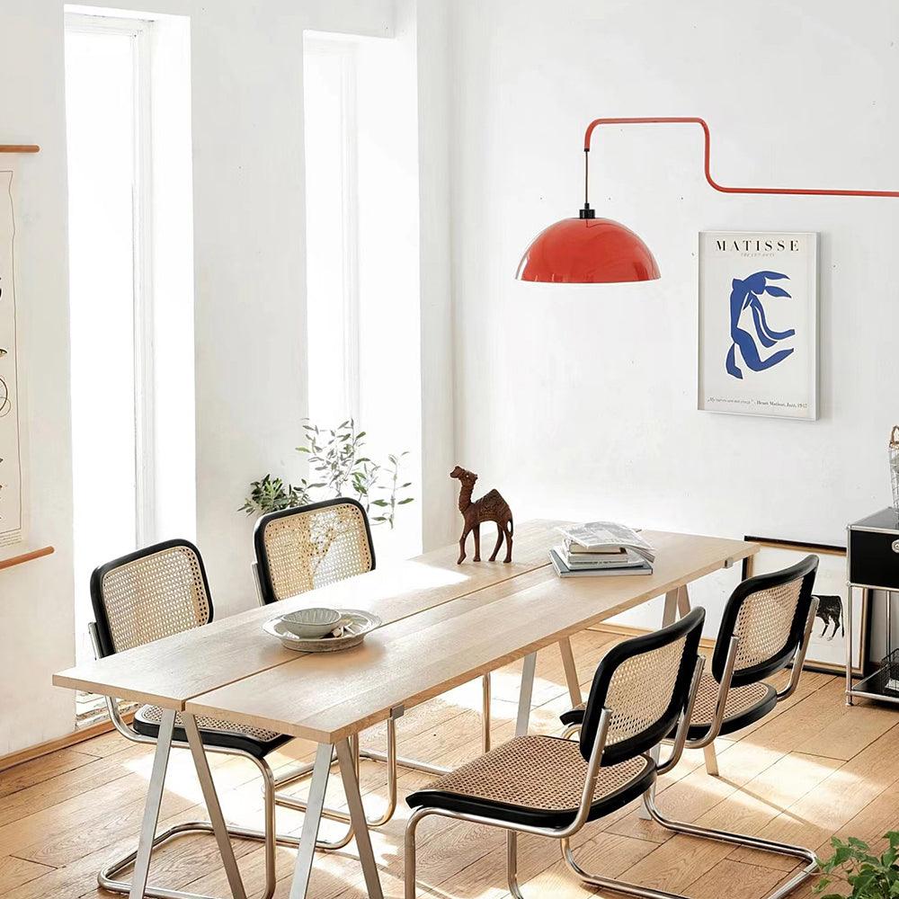 Lampada da parete Elio con spina — paralume orientabile da 40 cm, stelo regolabile