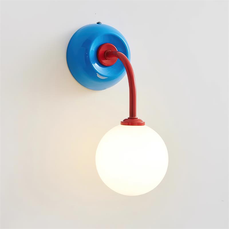 Candeeiro de parede Aurora Color Pop — metal e vidro, casquilho G9 com ligação direta