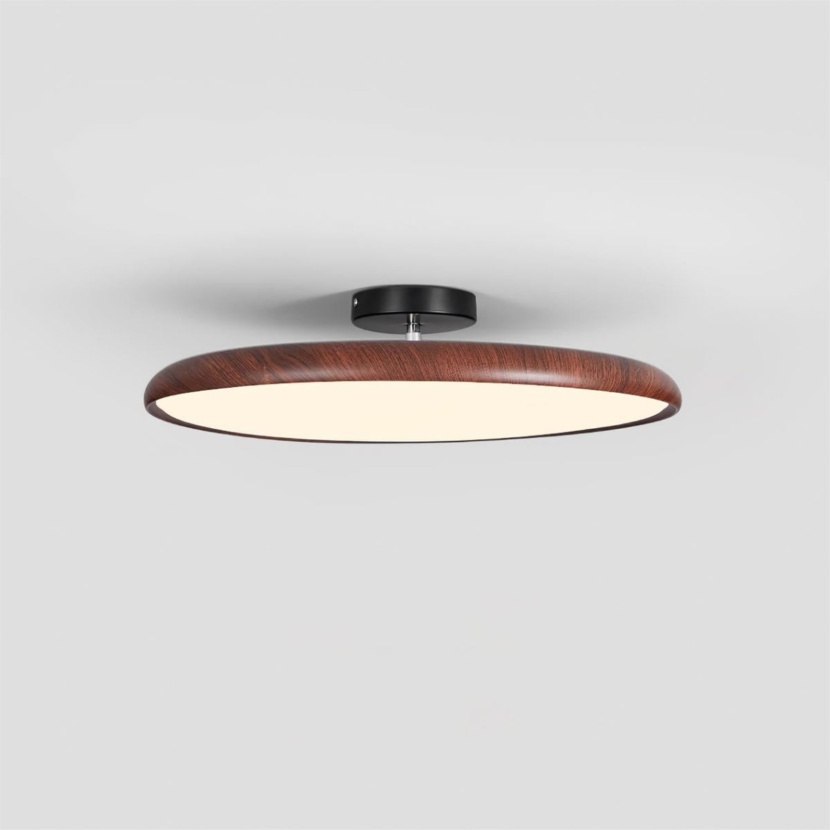 Plafoniera ovale semiaderente Cavelo - LED integrato