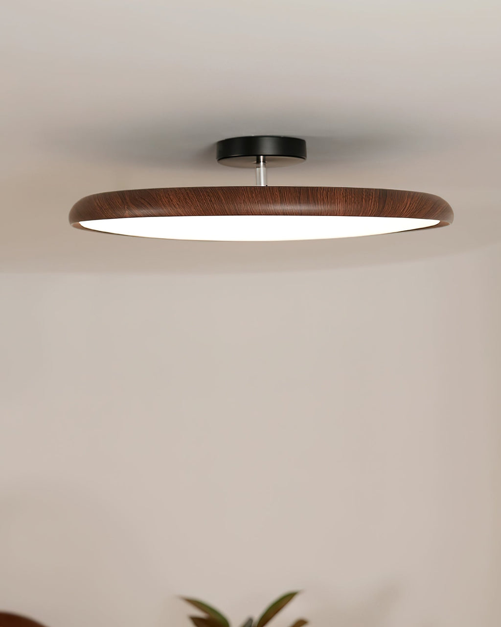 Plafoniera ovale semiaderente Cavelo - LED integrato