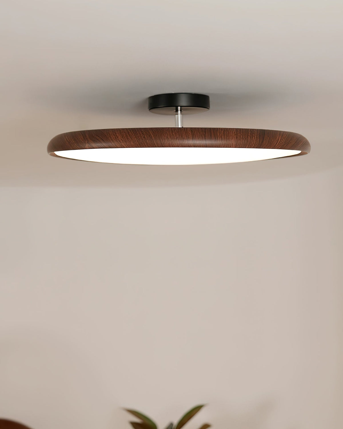 Plafoniera ovale semiaderente Cavelo - LED integrato