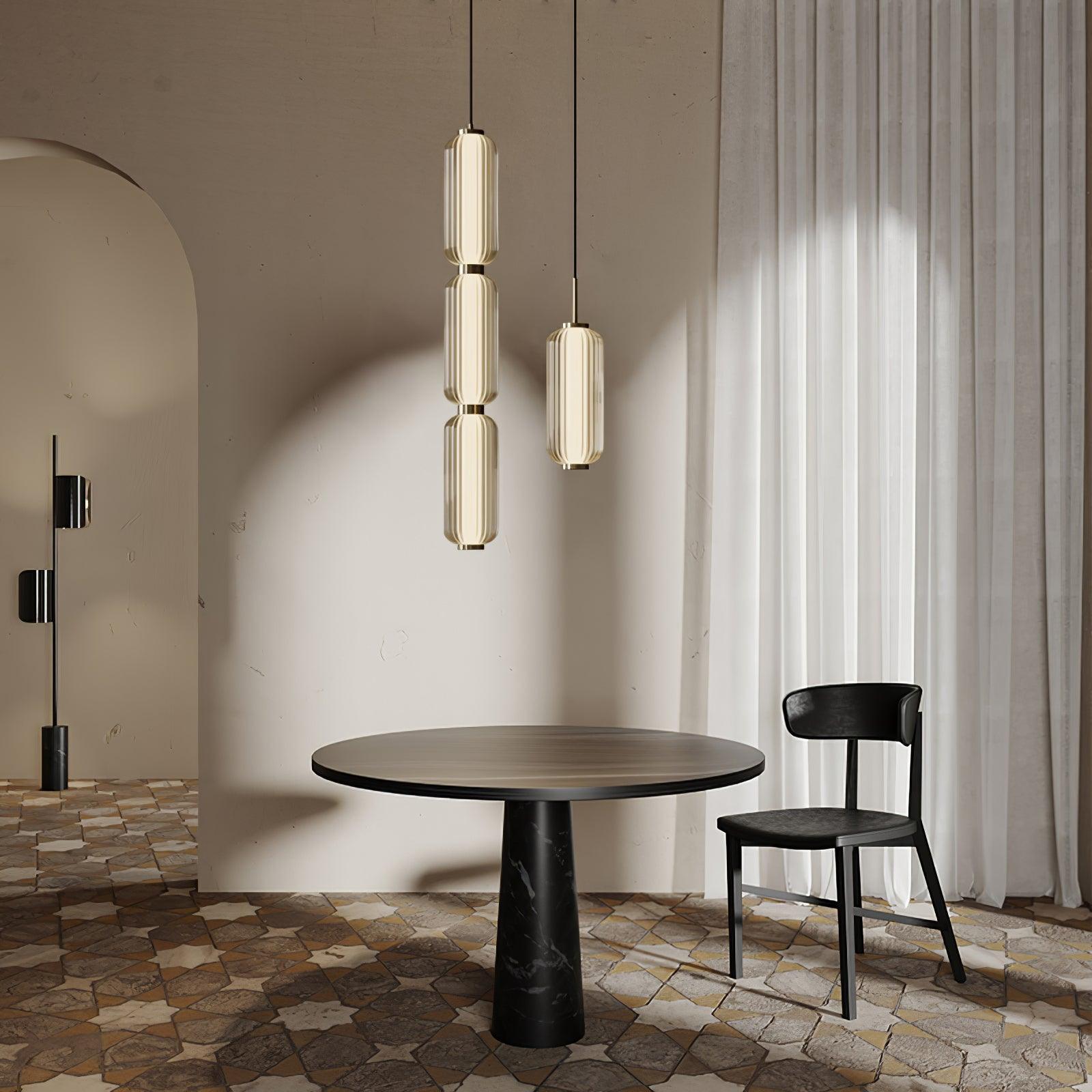 Candeeiro suspenso linear Elma, luz de teto moderna