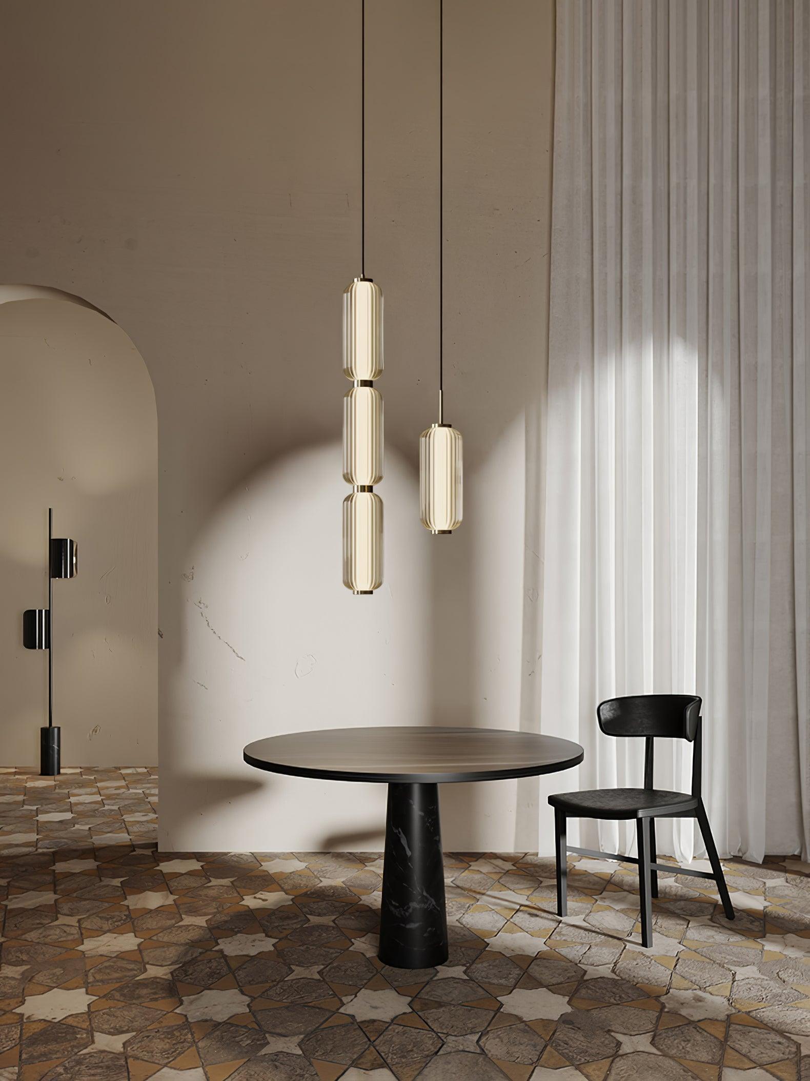 Candeeiro suspenso linear Elma, luz de teto moderna