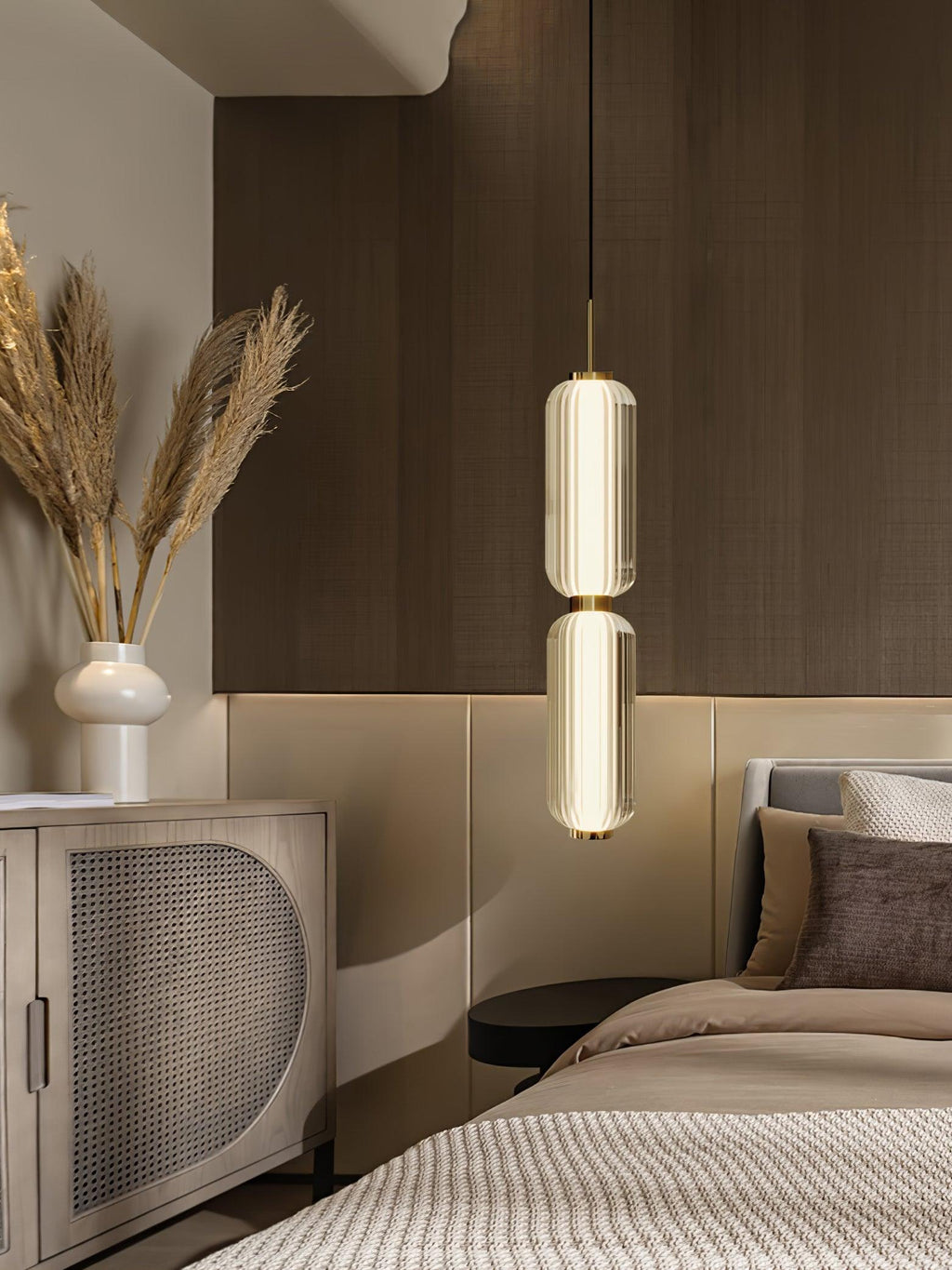Candeeiro suspenso linear Elma, luz de teto moderna