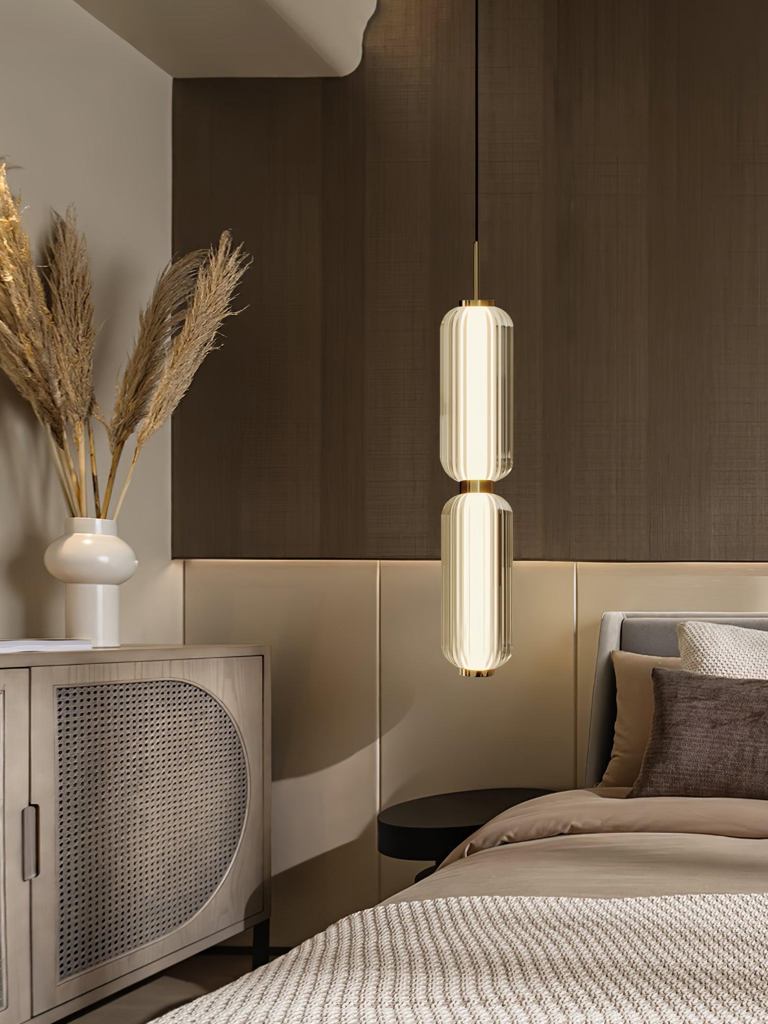 Candeeiro suspenso linear Elma, luz de teto moderna