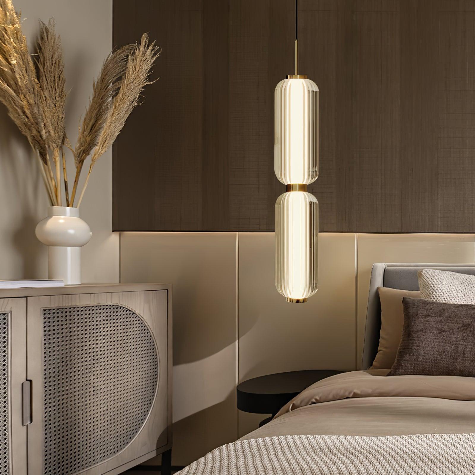 Candeeiro suspenso linear Elma, luz de teto moderna