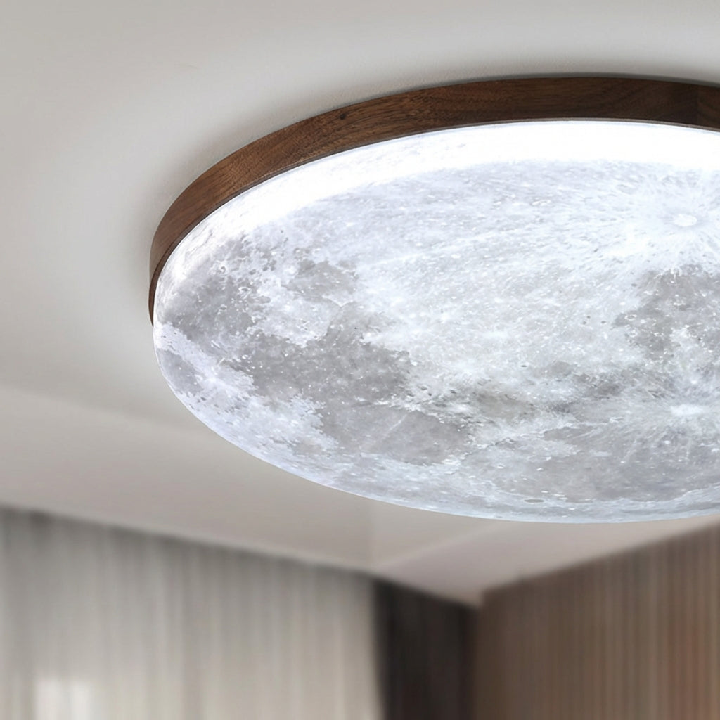 Candeeiro de teto LED redondo Eluna — difusão suave, regulável, Ø26–48 cm