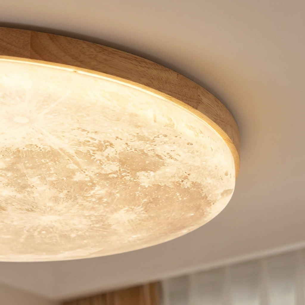 Candeeiro de teto LED redondo Eluna — difusão suave, regulável, Ø26–48 cm