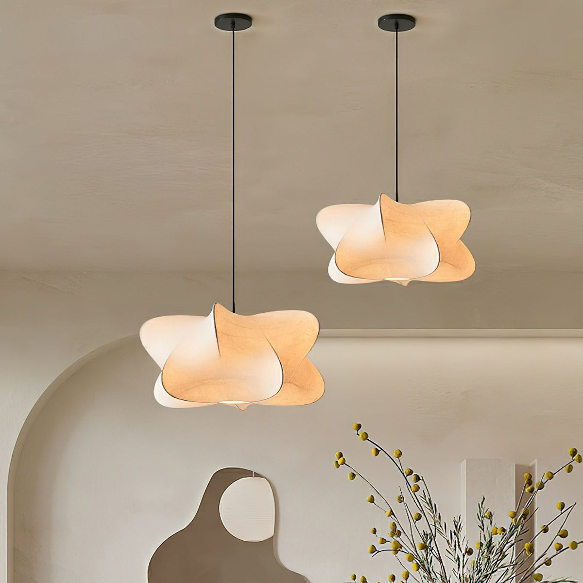 Pino Cocoon pendellampe — E26/E27-sokkel, kompatibel med 110V-240V, IP20-klassifisert