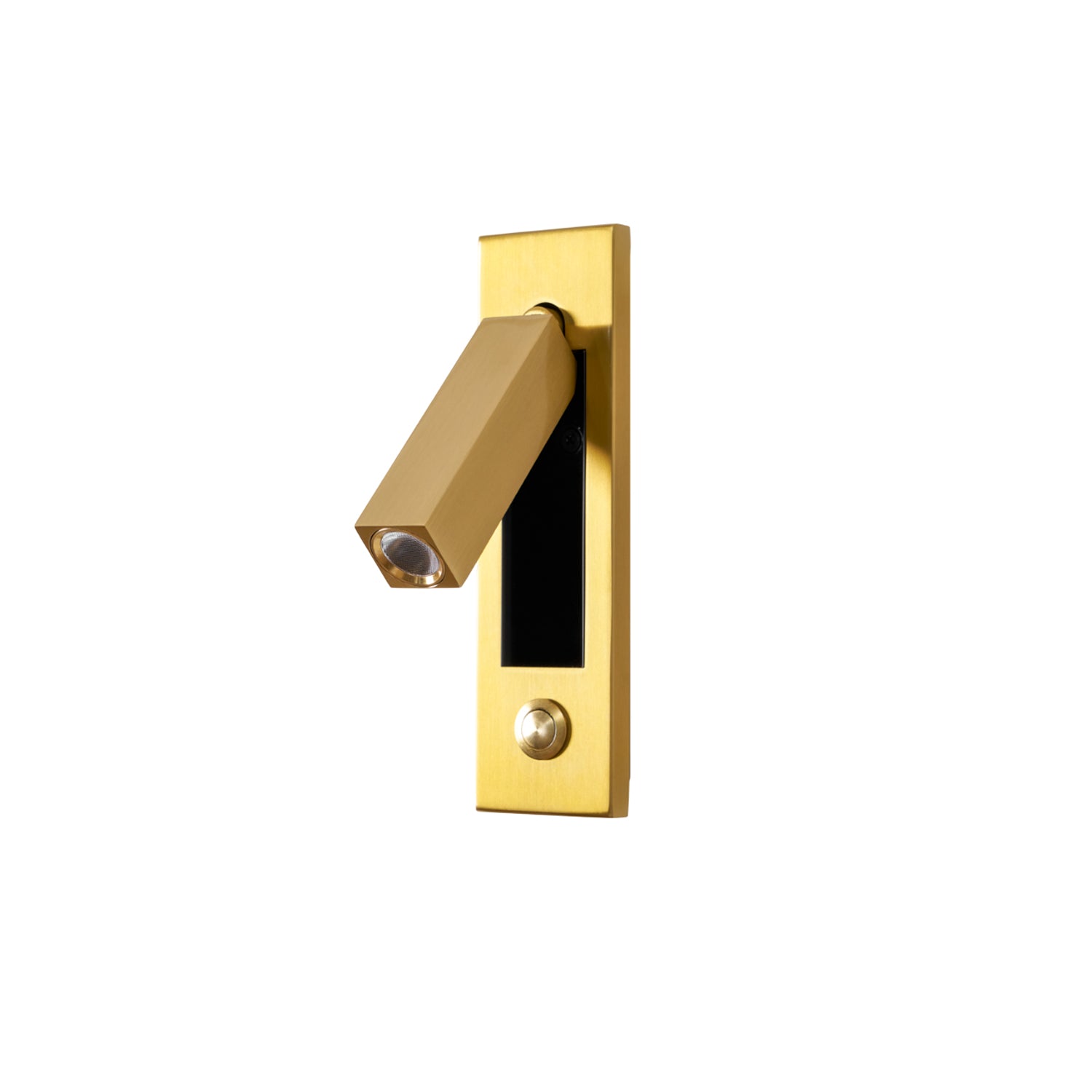 Adjustable Flush-Fold Bedside Sconce — Integrated Pull-Out Switch