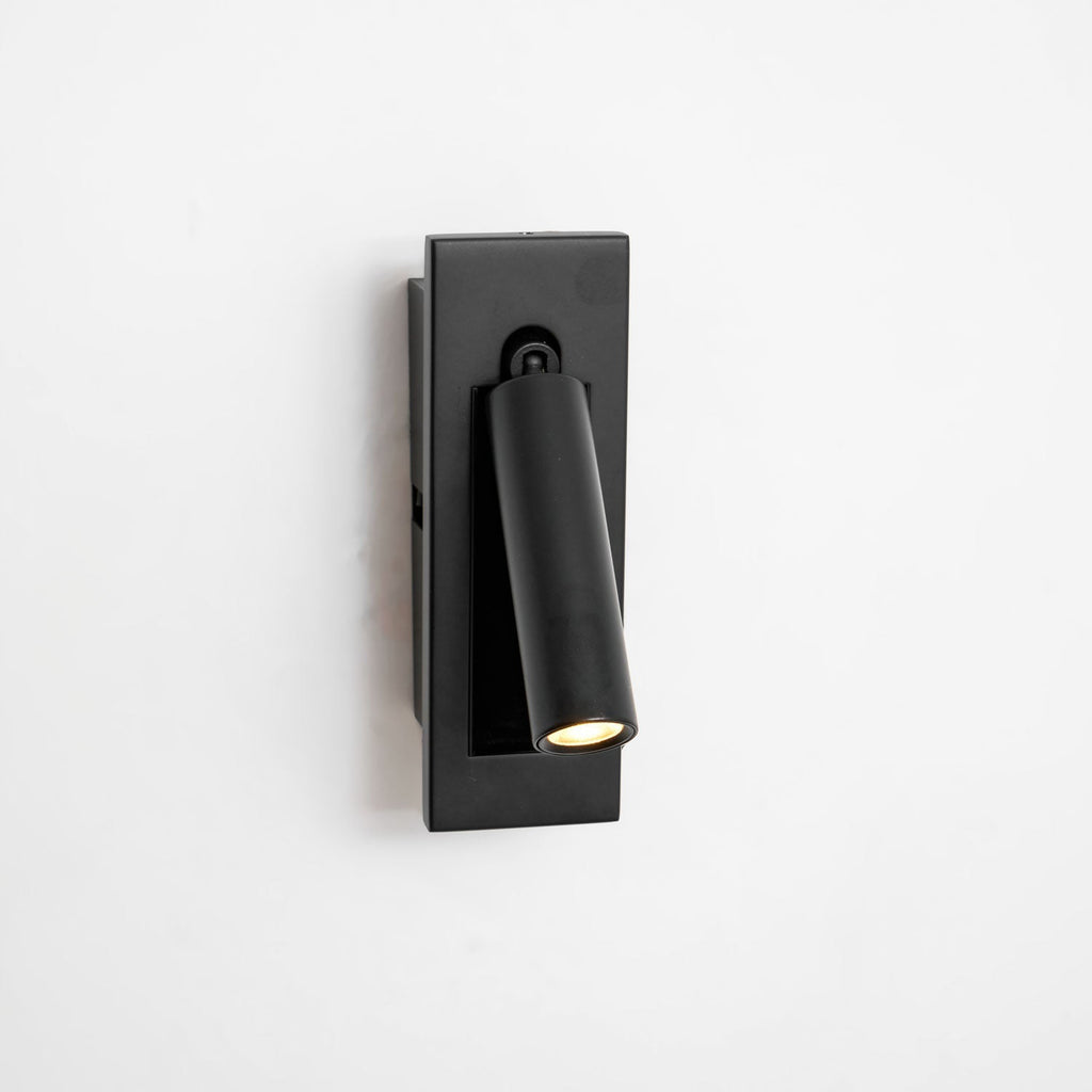 Adjustable Flush-Fold Bedside Sconce — Integrated Pull-Out Switch