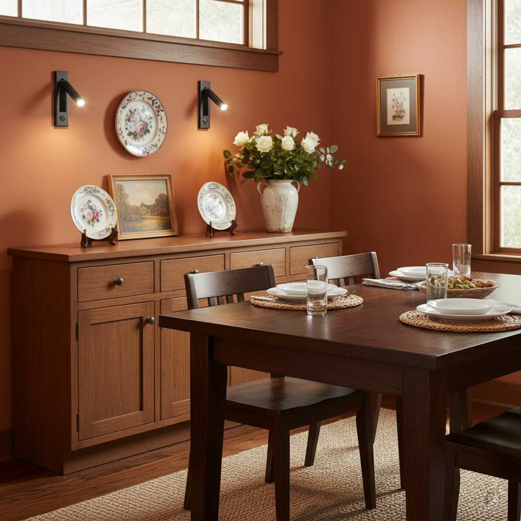 Adjustable Flush-Fold Bedside Sconce — Integrated Pull-Out Switch
