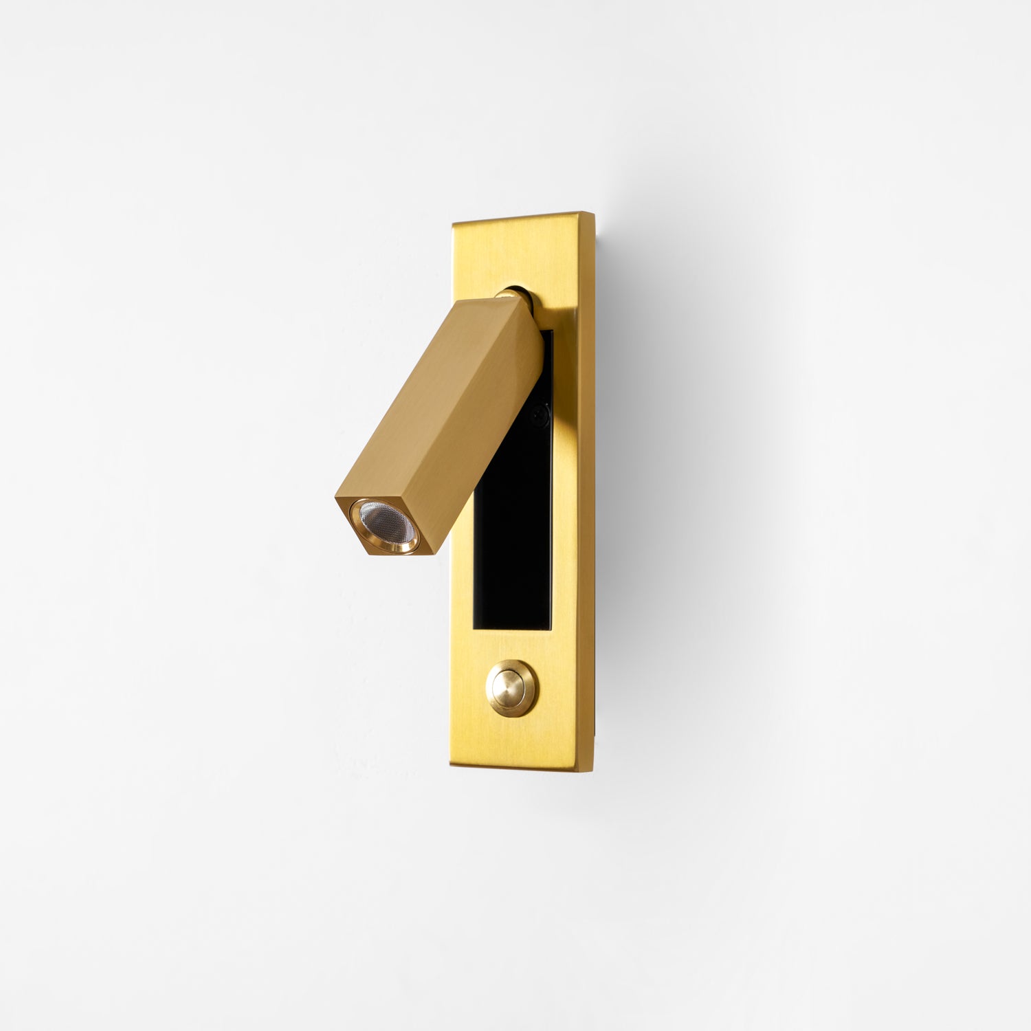 Adjustable Flush-Fold Bedside Sconce — Integrated Pull-Out Switch