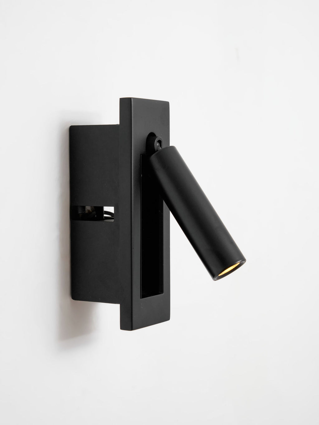 Adjustable Flush-Fold Bedside Sconce — Integrated Pull-Out Switch