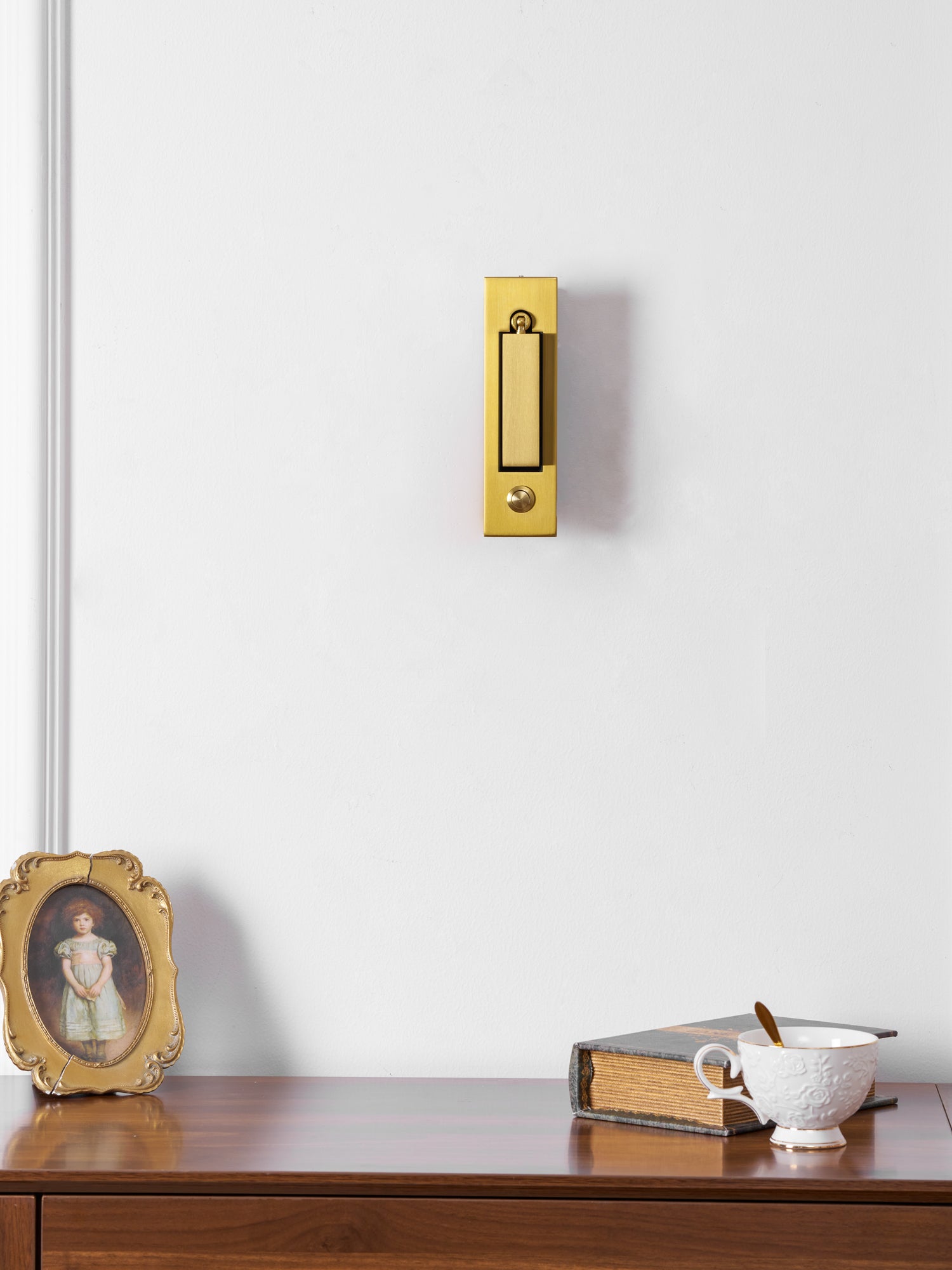 Adjustable Flush-Fold Bedside Sconce — Integrated Pull-Out Switch