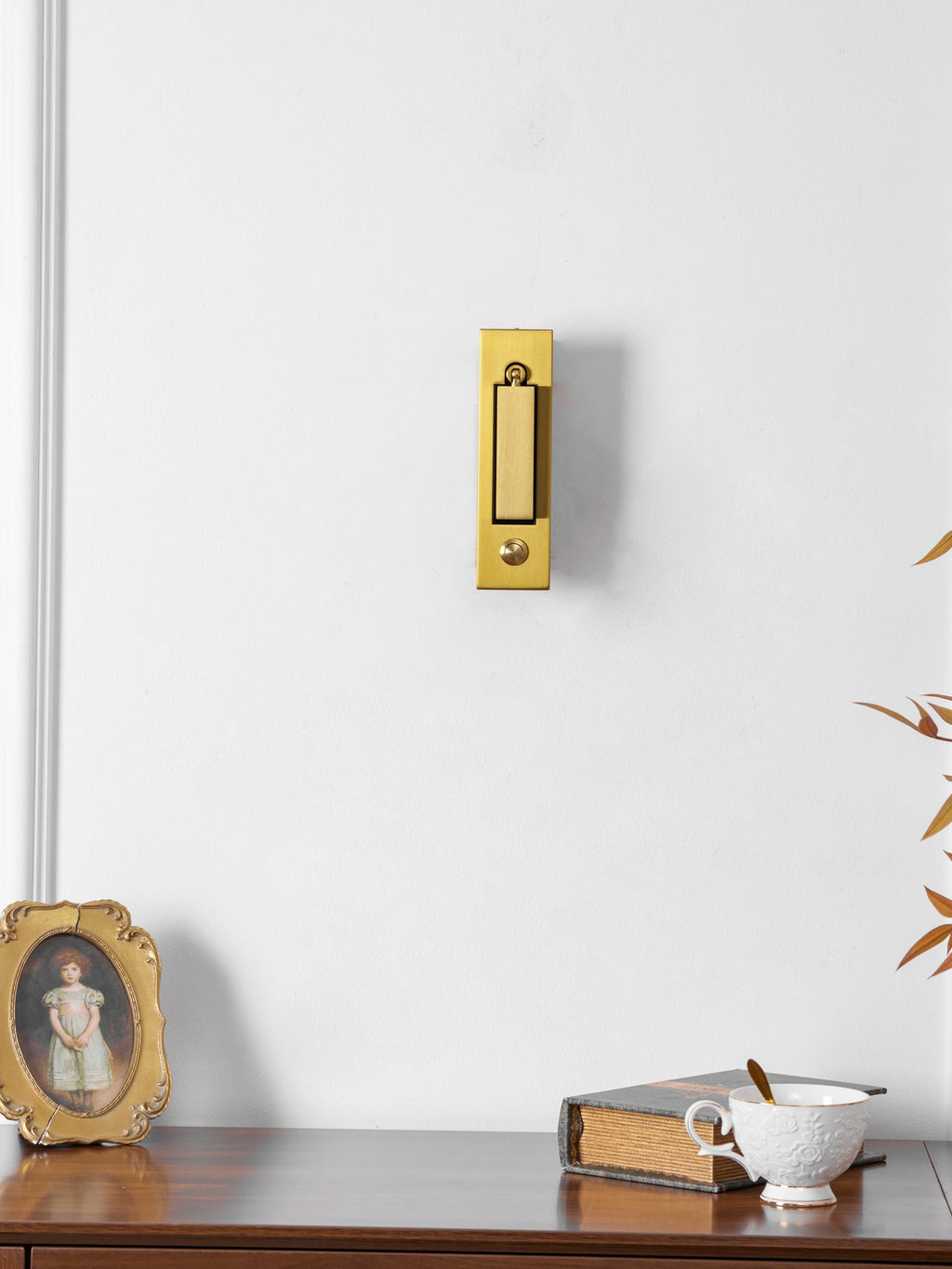 Adjustable Flush-Fold Bedside Sconce — Integrated Pull-Out Switch