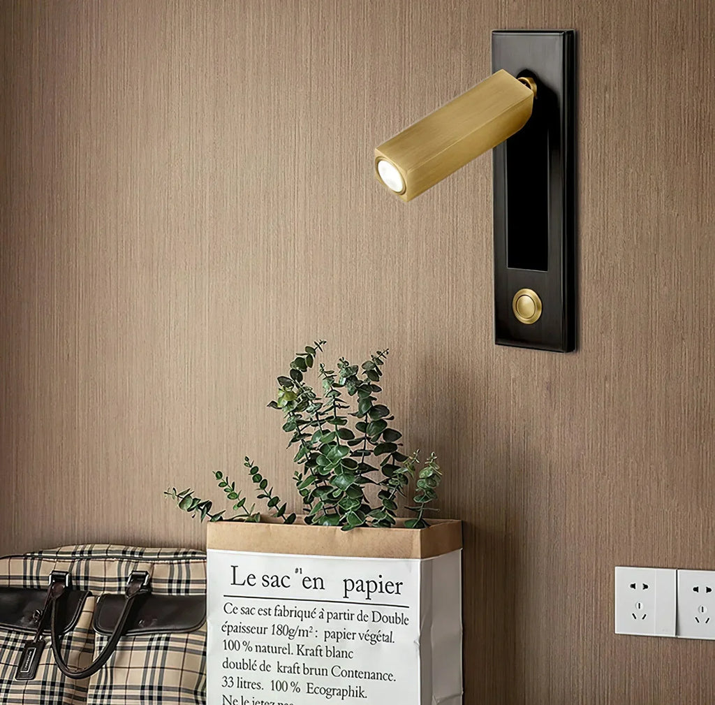 Arisha Modern Rotatable Bedside Sconce, Cylindrical/Square - Lamp Outdoor