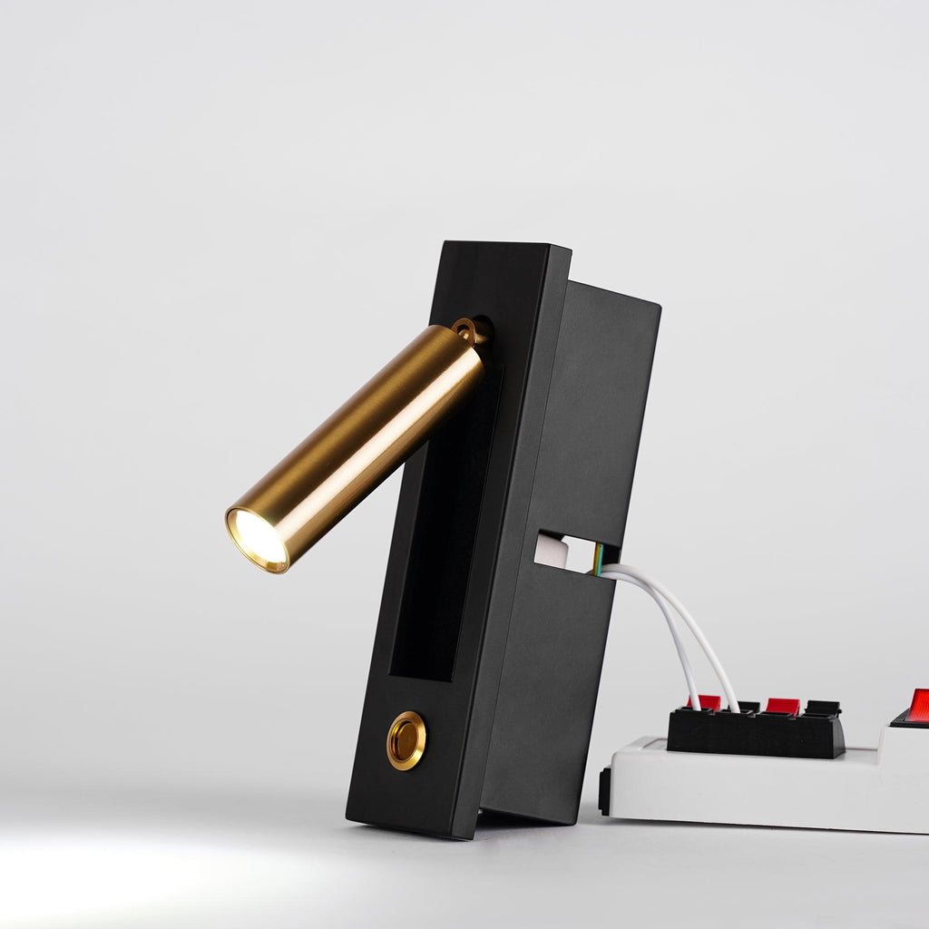 Applique da parete da comodino a incasso con tavolino integrato