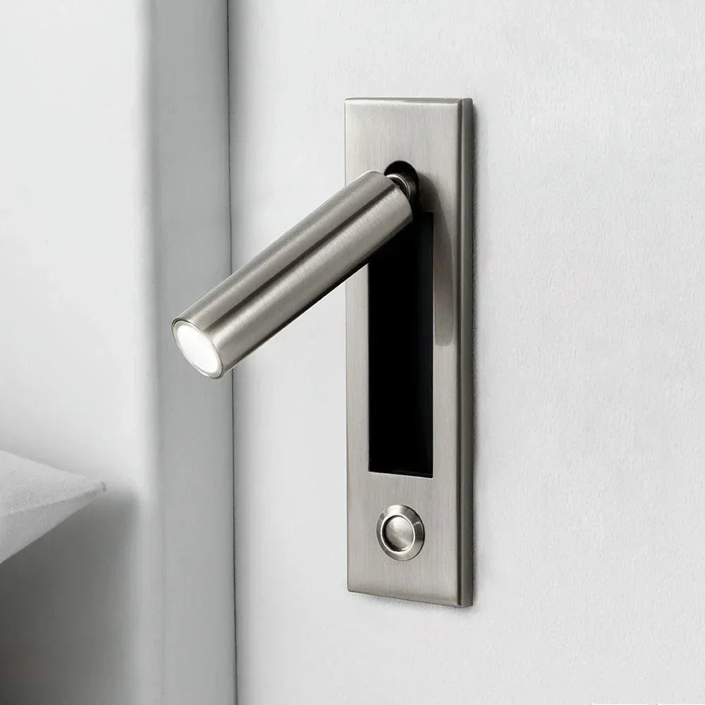 Arisha Modern Rotatable Bedside Sconce, Cylindrical/Square - Lamp Outdoor