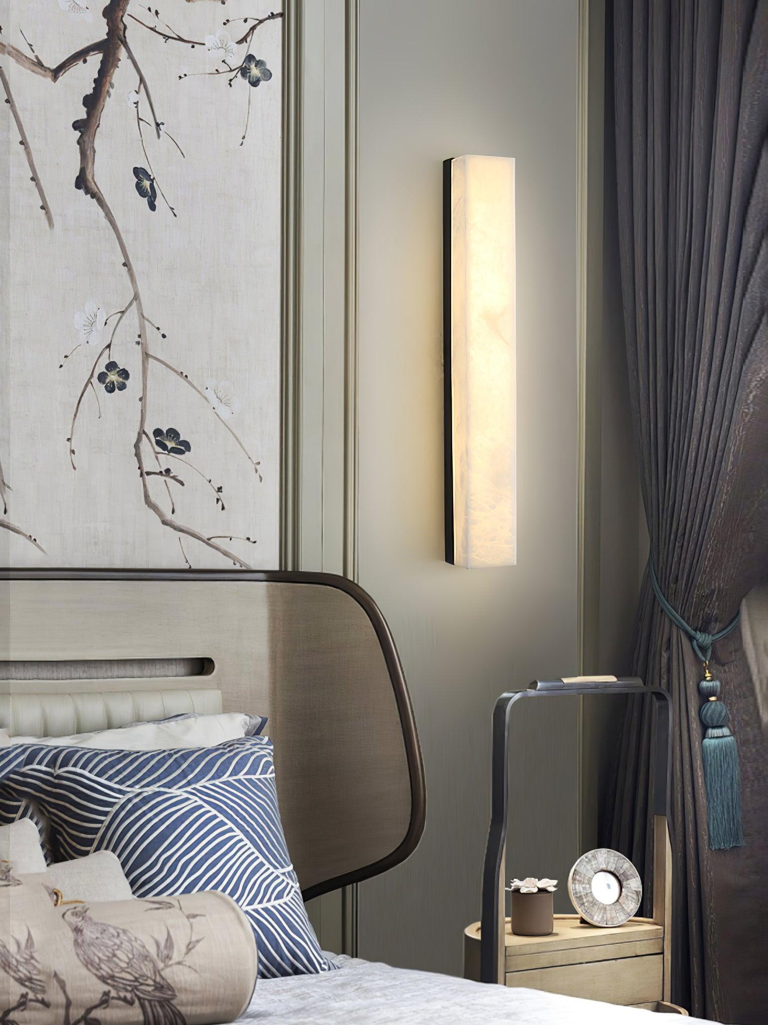 Emerson Geometric Alabaster Wall Lamp