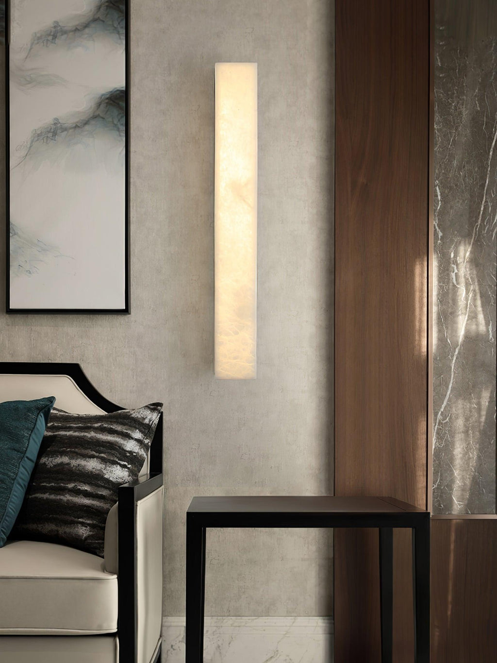 Emerson Geometric Alabaster Wall Lamp