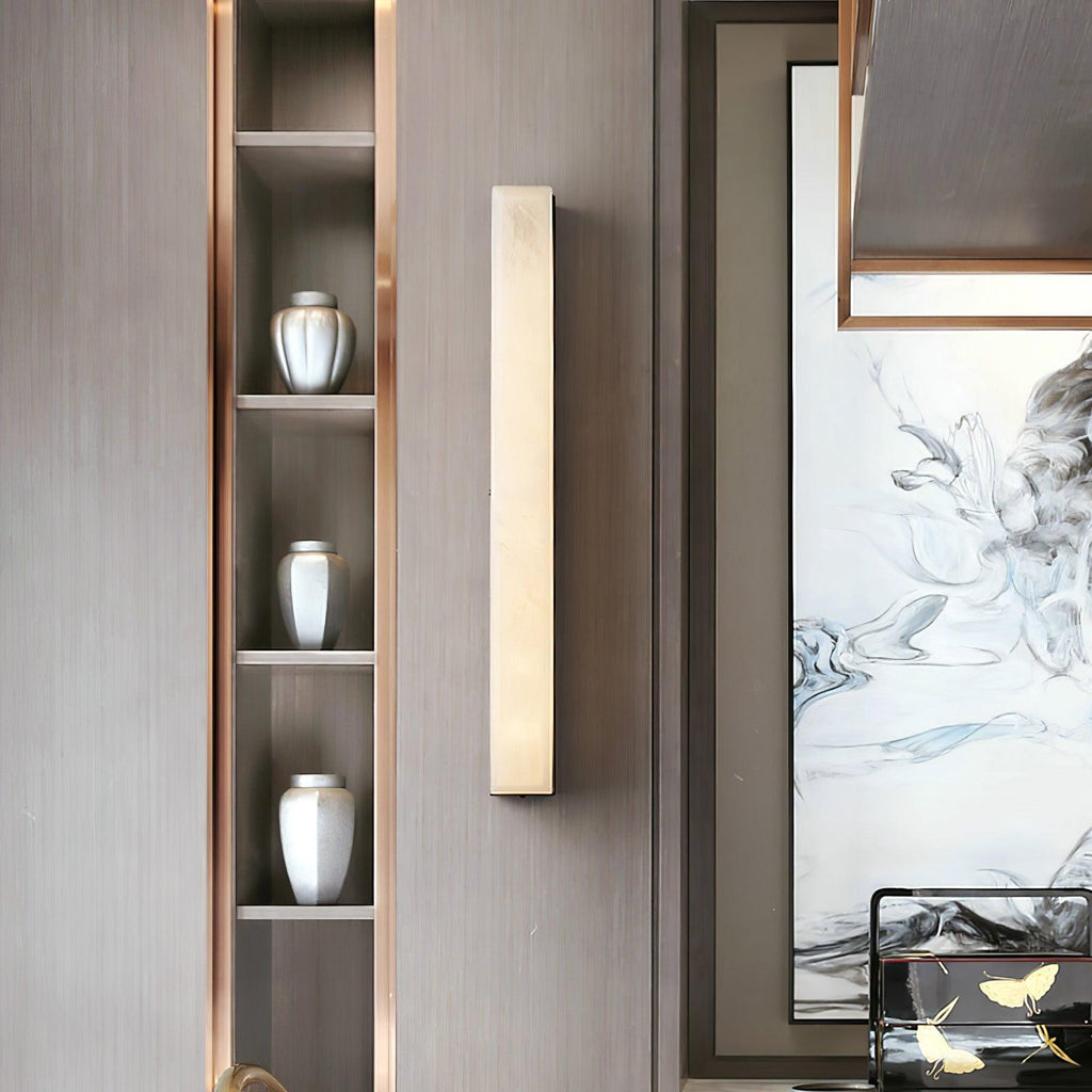 Emerson Geometric Alabaster Wall Lamp