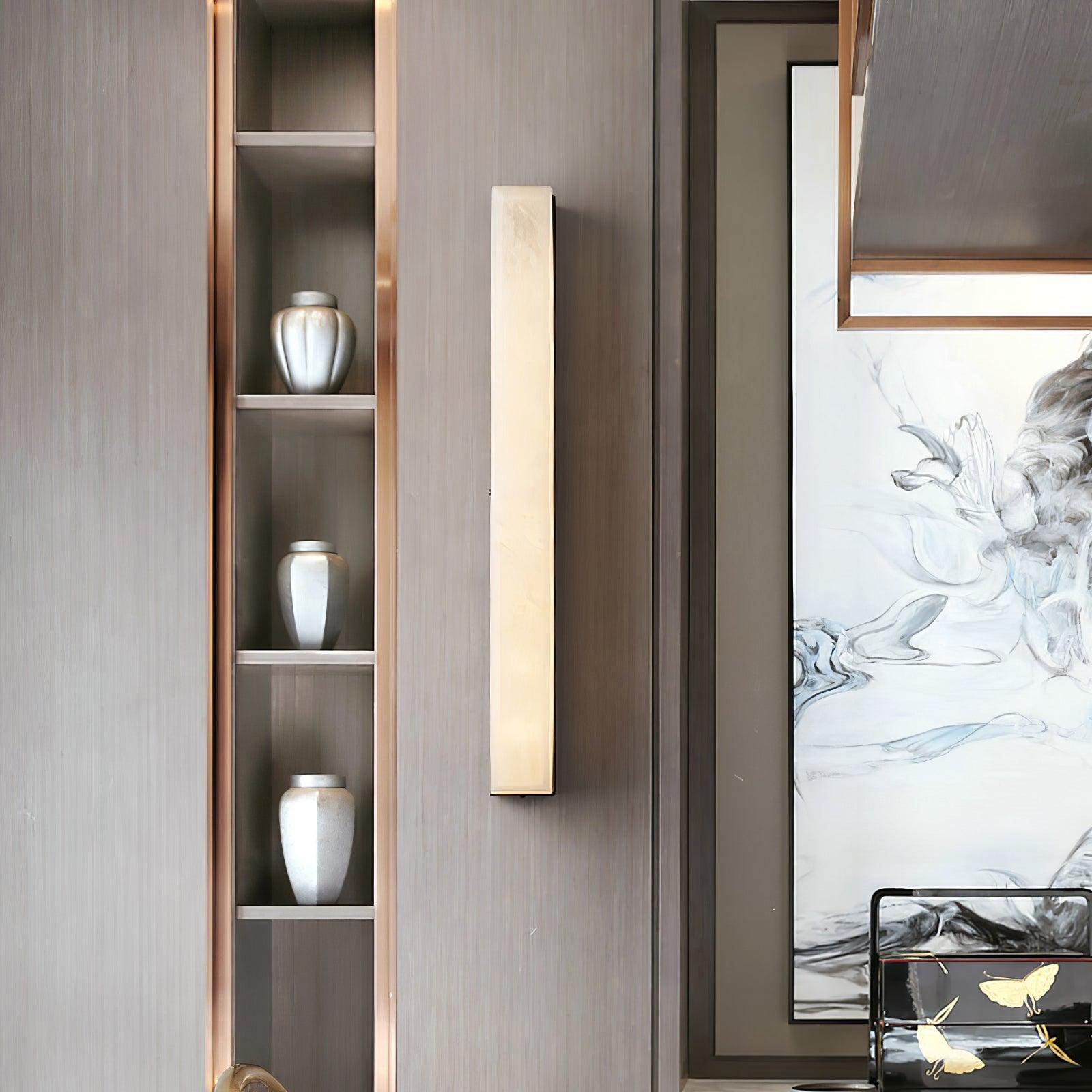 Emerson Geometric Alabaster Wall Lamp