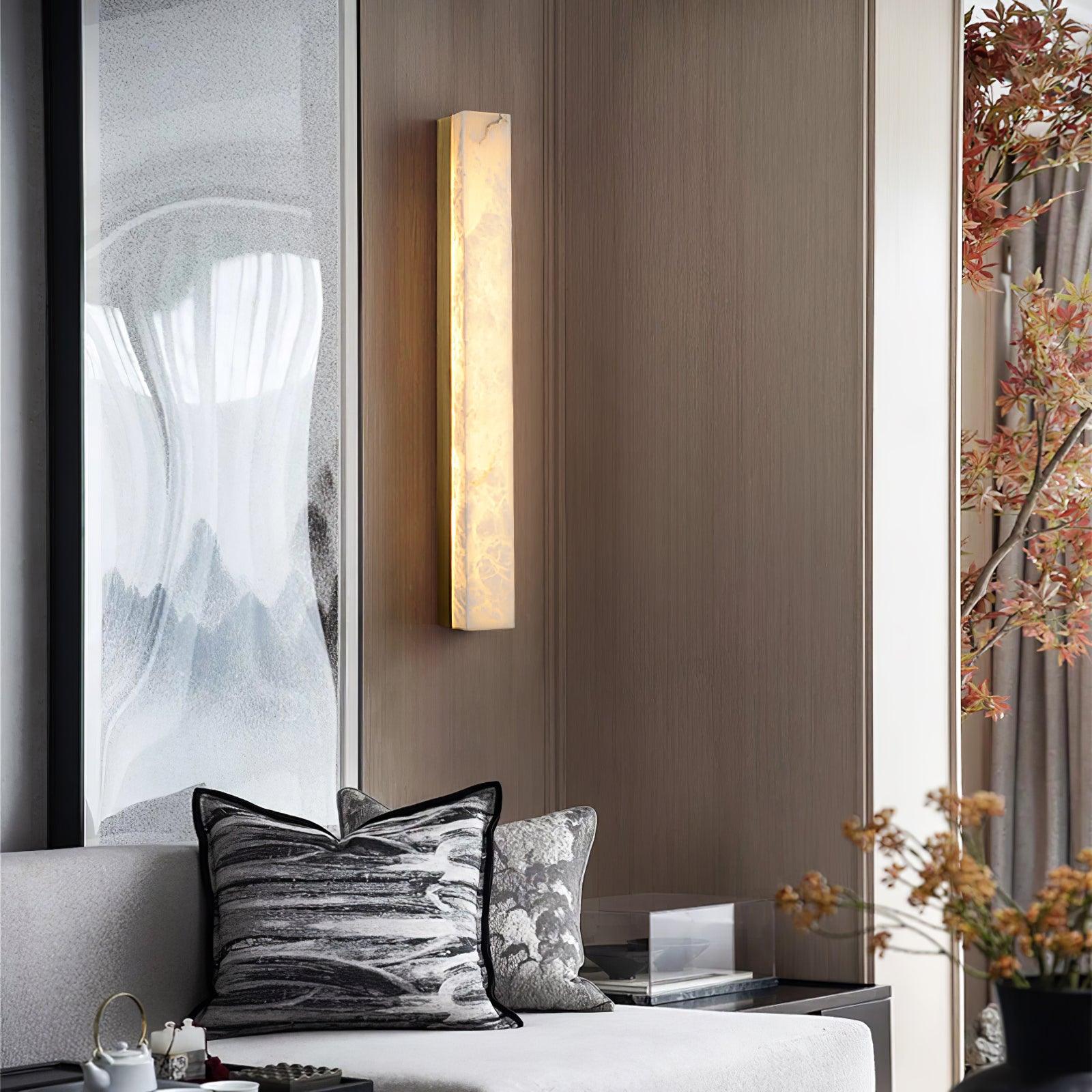Emerson Geometric Alabaster Wall Lamp