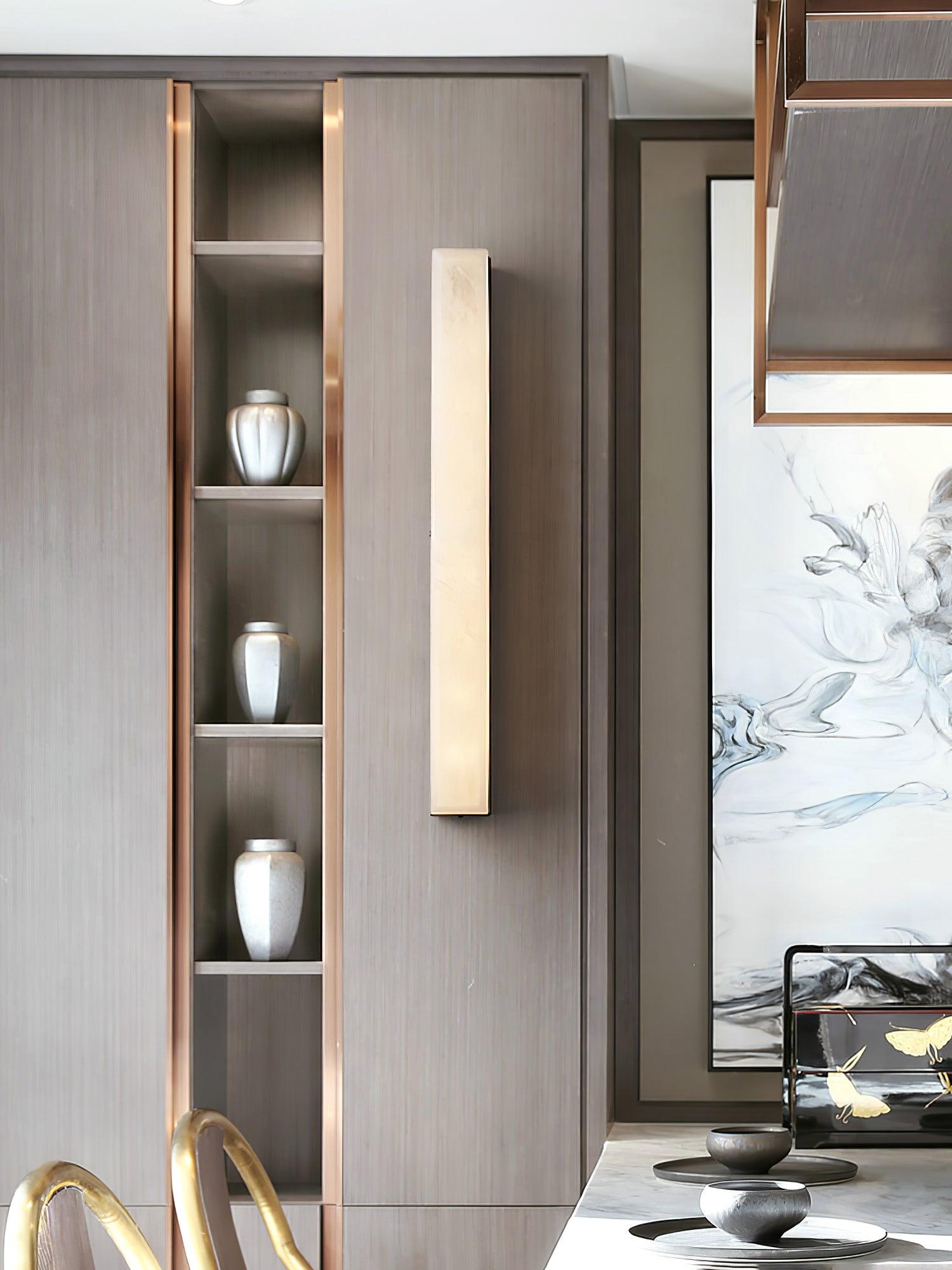 Emerson Geometric Alabaster Wall Lamp
