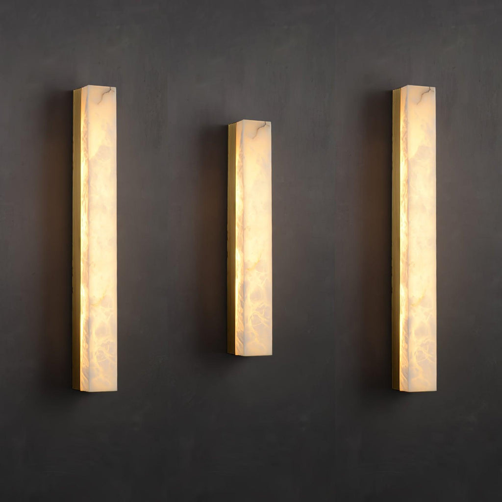 Emerson Geometric Alabaster Wall Lamp