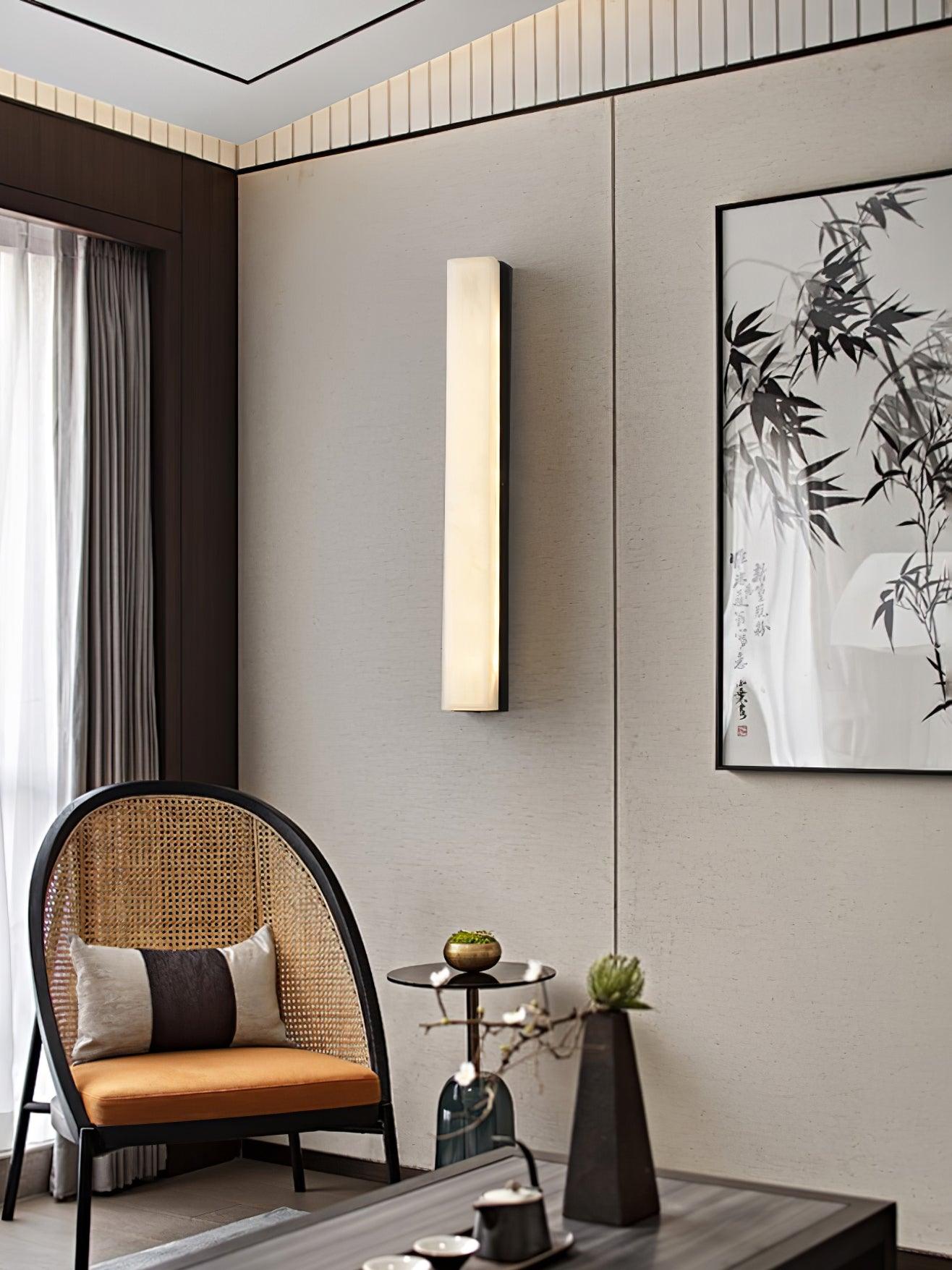 Emerson Geometric Alabaster Wall Lamp