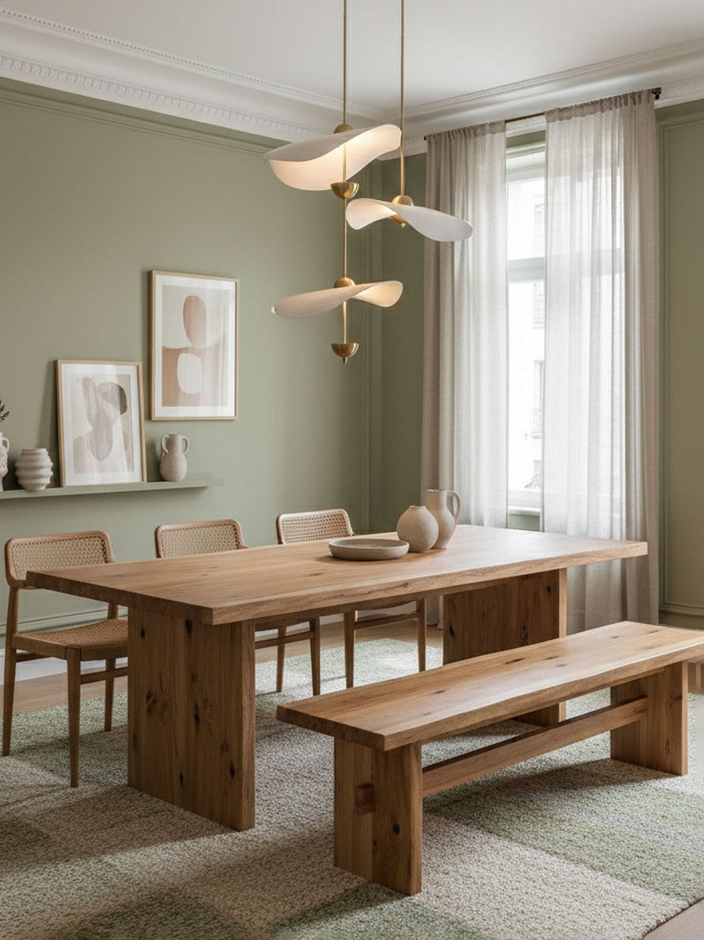 Artisan Form Envolee Double Biscuit Pendant Light