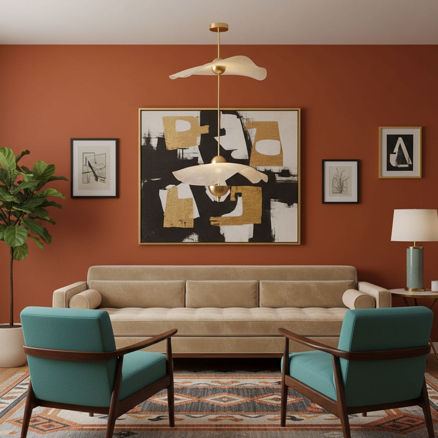 Artisan Form Envolee Double Biscuit Pendant Light