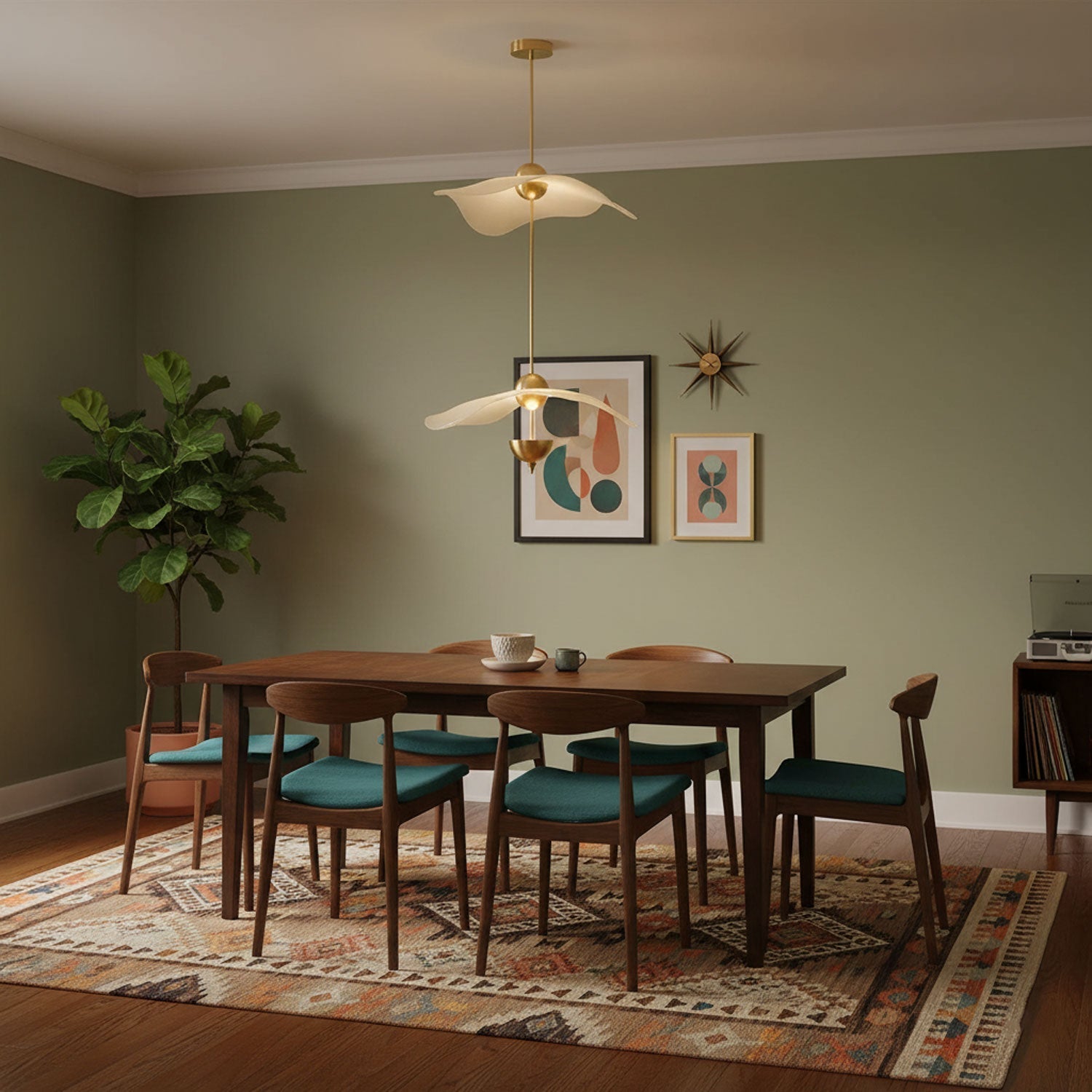 Artisan Form Envolee Double Biscuit Pendant Light