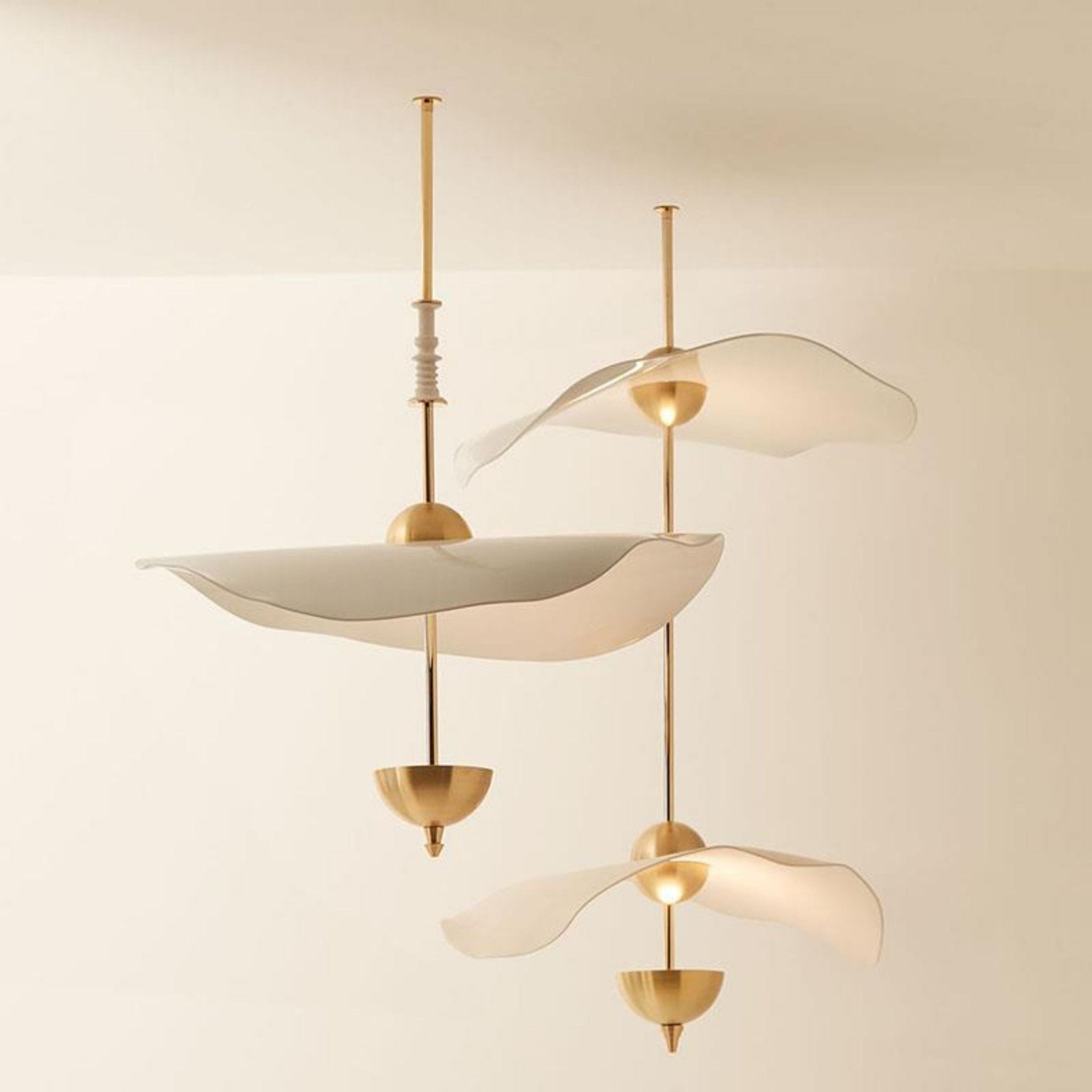 Artisan Form Envolee Double Biscuit Pendant Light