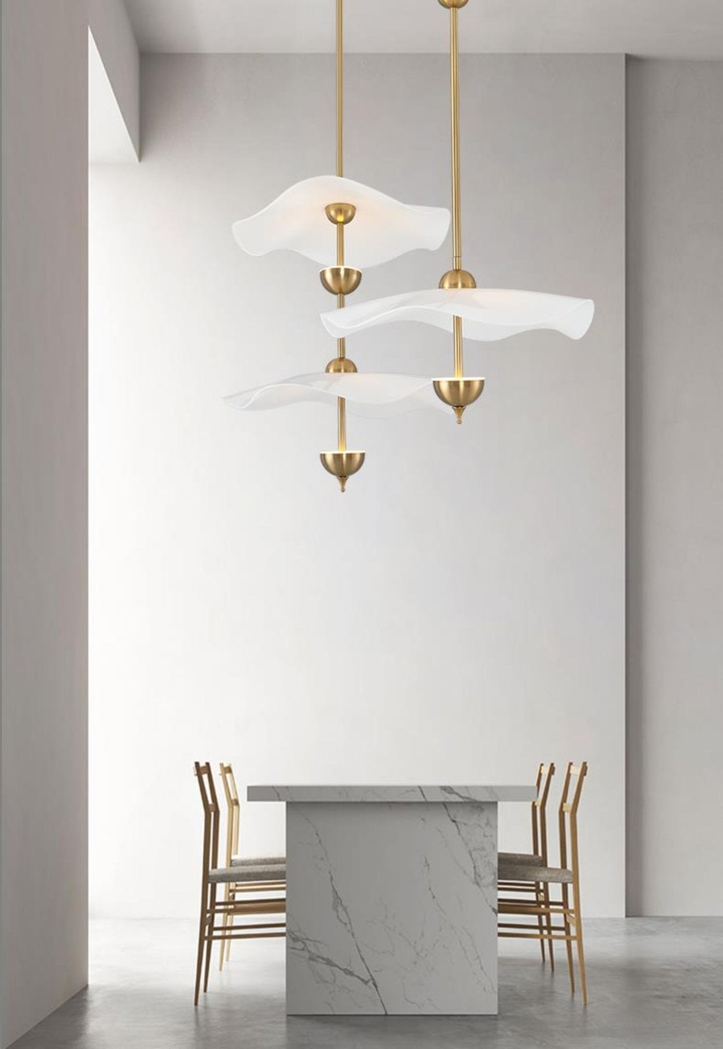 Artisan Form Envolee Double Biscuit Pendant Light