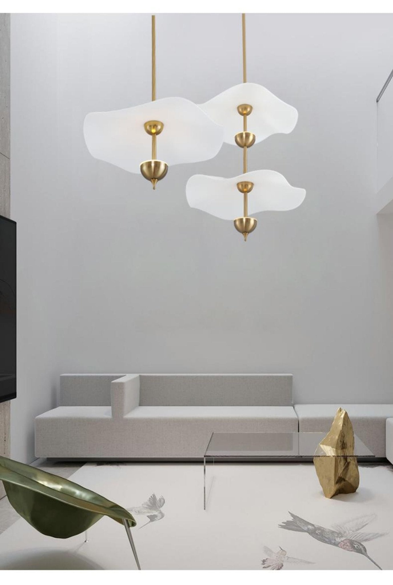 Artisan Form Envolee Double Biscuit Pendant Light