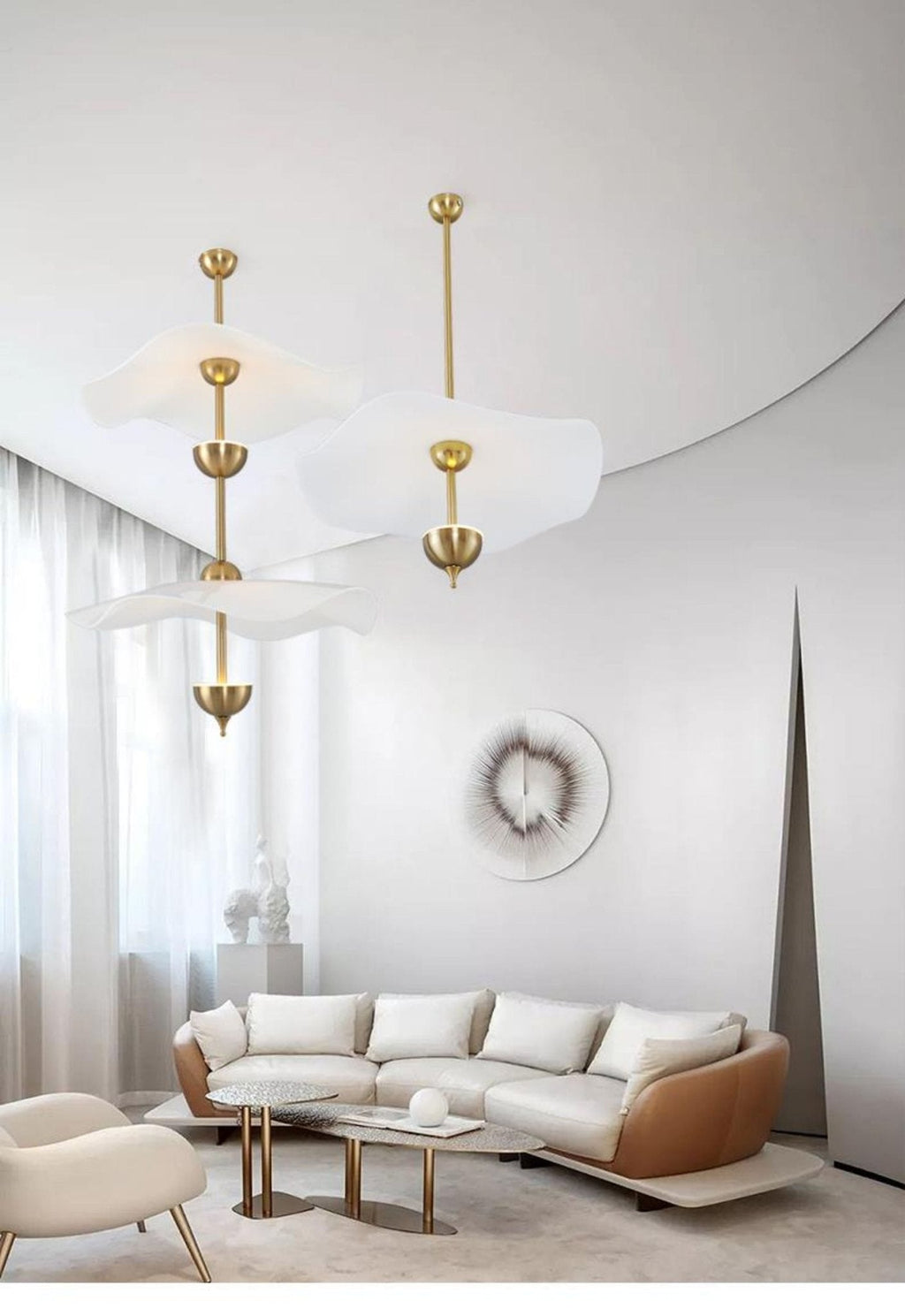 Artisan Form Envolee Double Biscuit Pendant Light