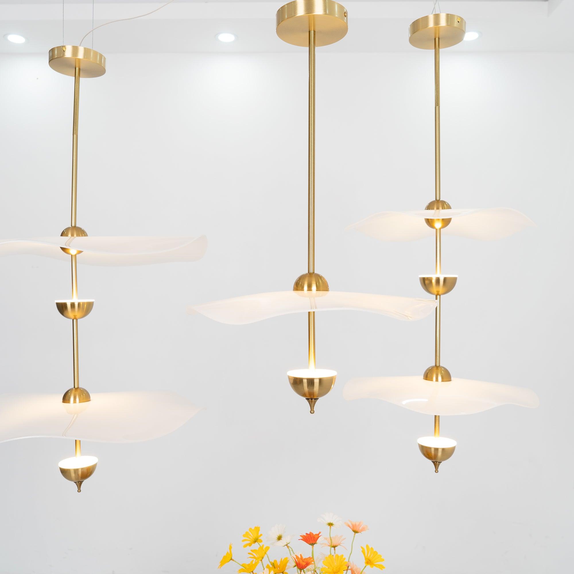 Artisan Form Envolee Double Biscuit Pendant Light