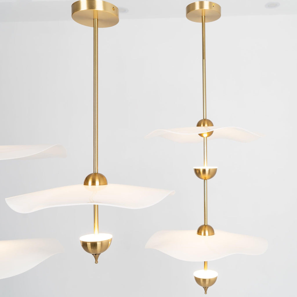 Artisan Form Envolee Double Biscuit Pendant Light