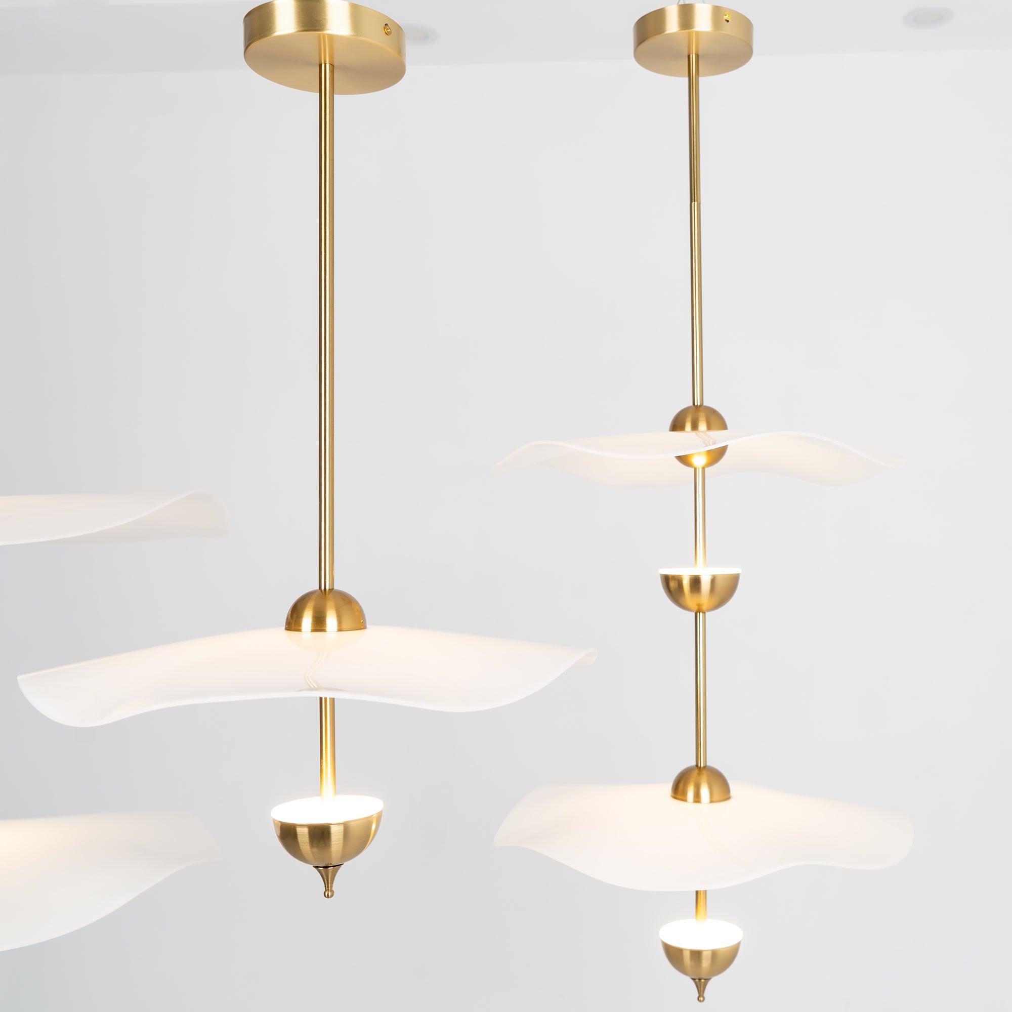 Artisan Form Envolee Double Biscuit Pendant Light
