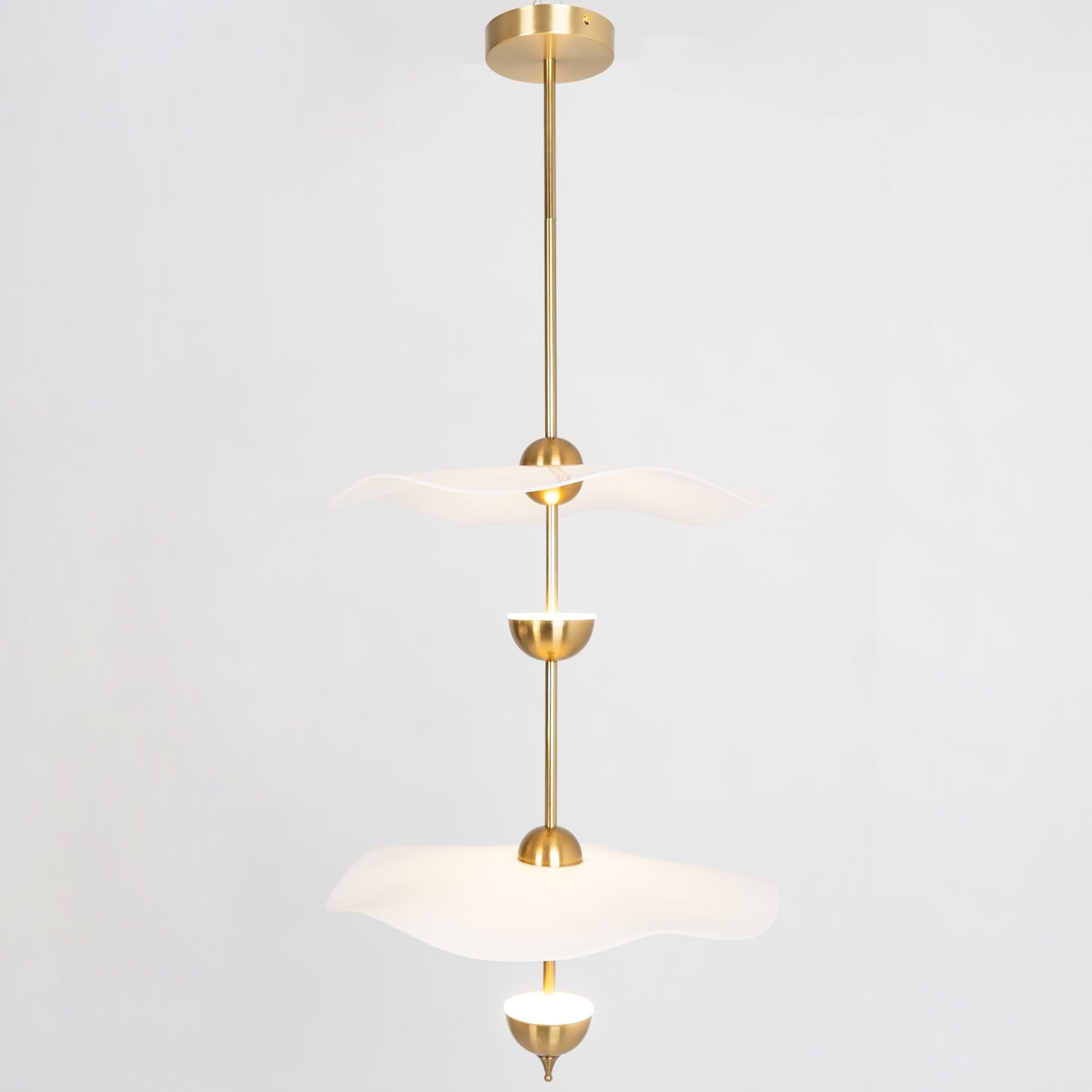 Artisan Form Envolee Double Biscuit Pendant Light