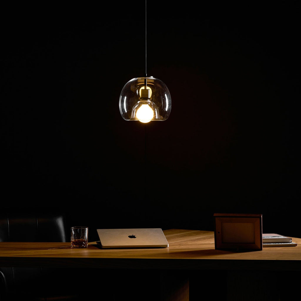Eres Inverted Orb Pendant Light, 25cm Diameter