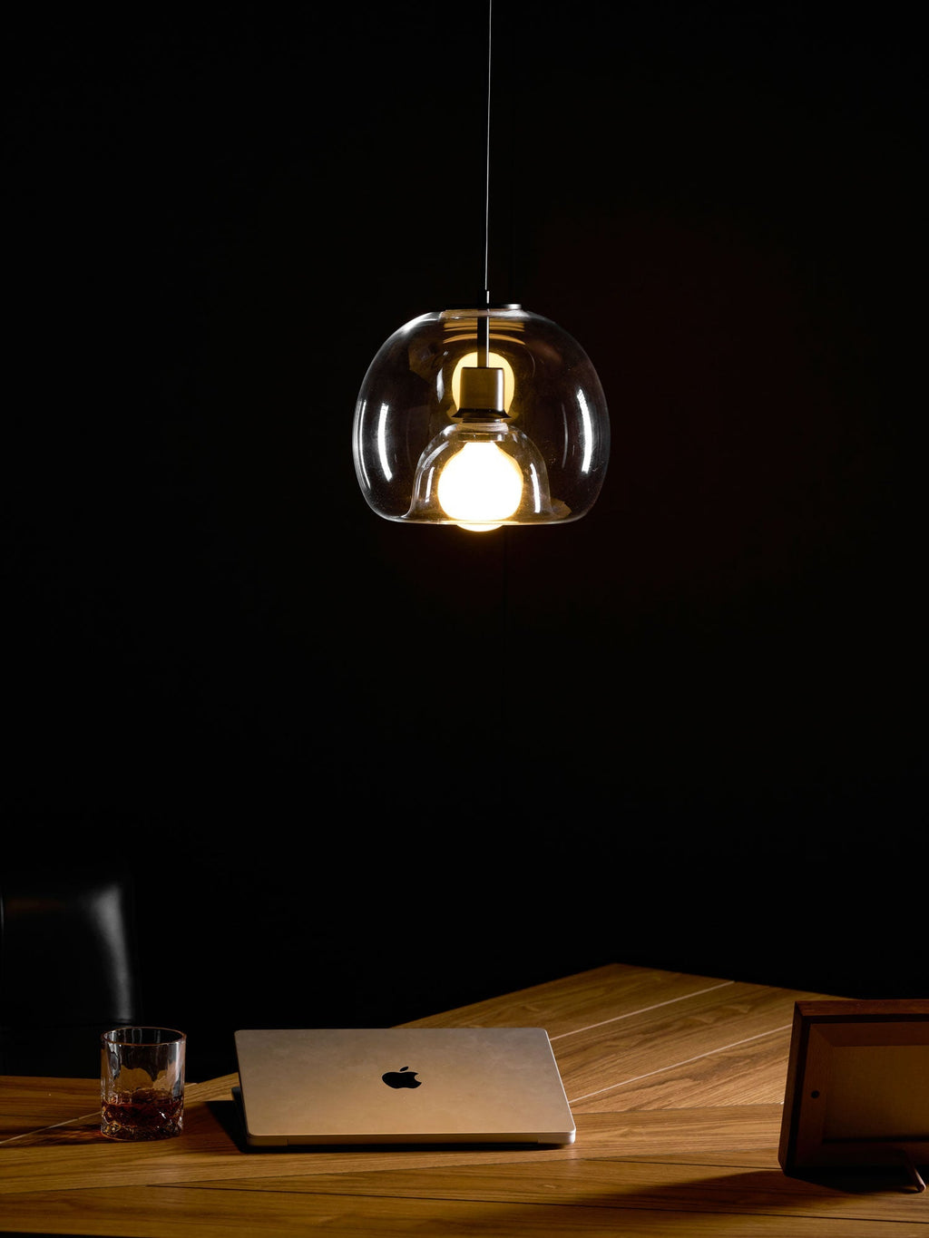Eres Inverted Orb Pendant Light, 25cm Diameter