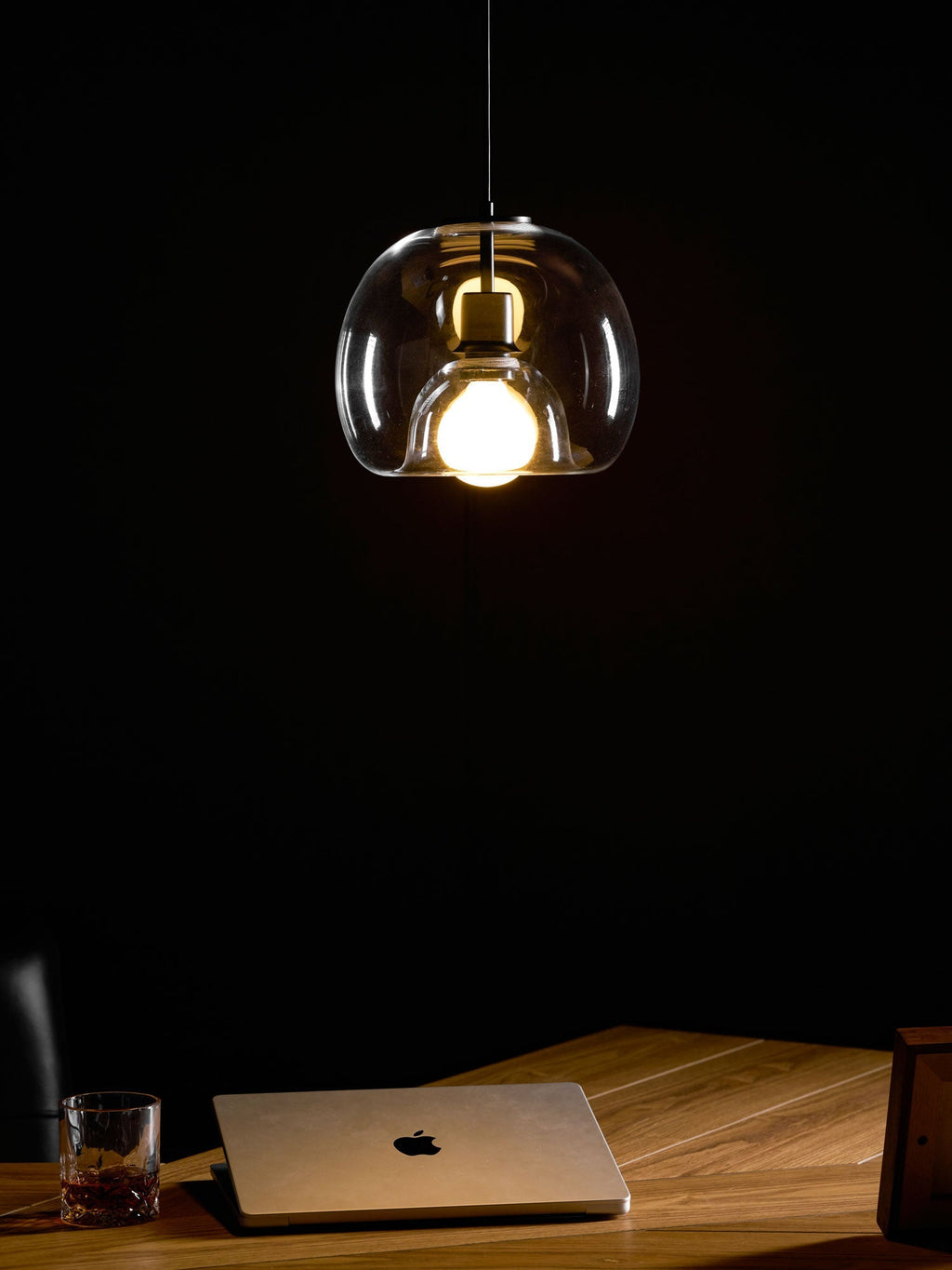 Eres Inverted Orb Pendant Light, 25cm Diameter