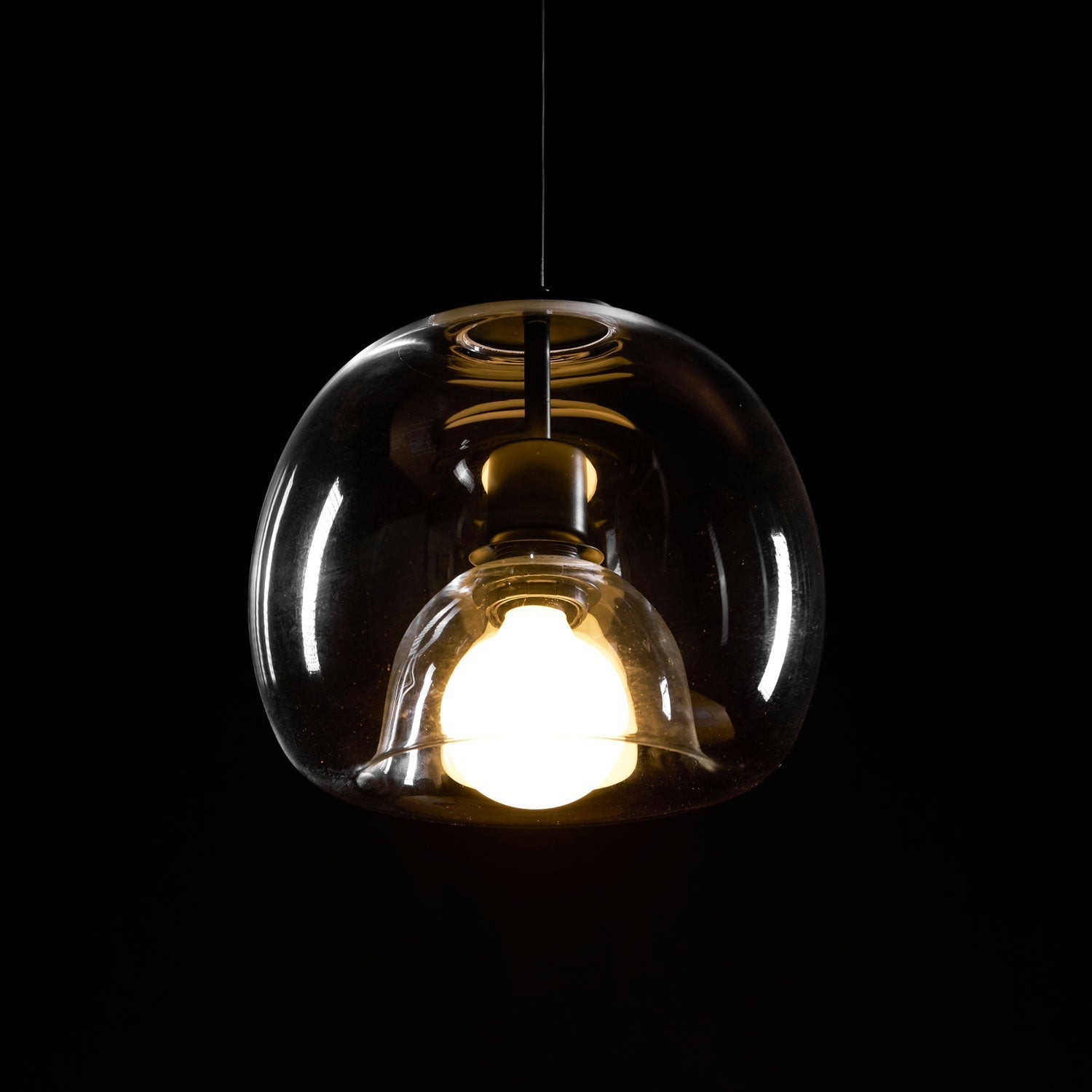 Eres Inverted Orb Pendant Light, 25cm Diameter
