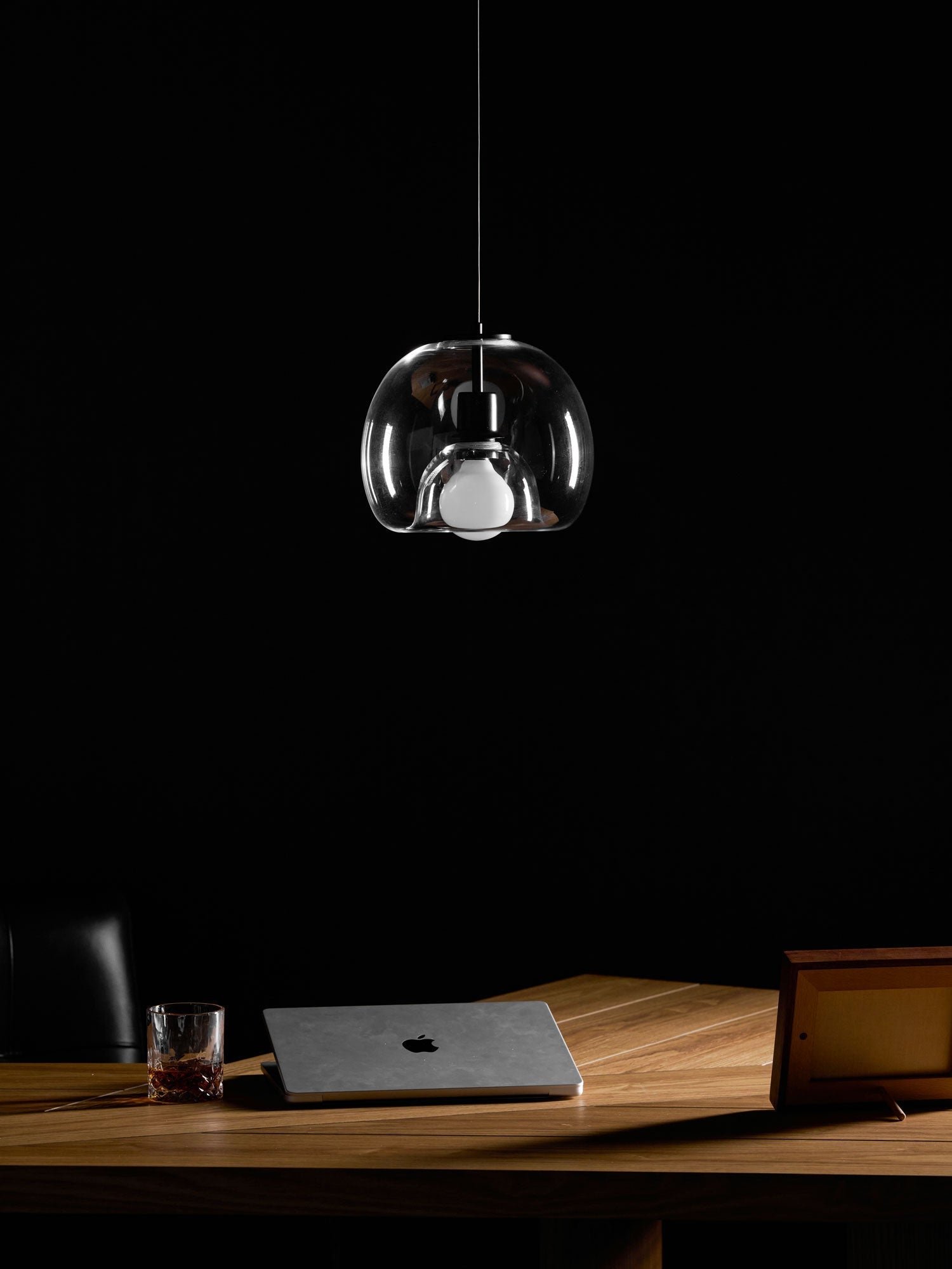 Eres Inverted Orb Pendant Light, 25cm Diameter